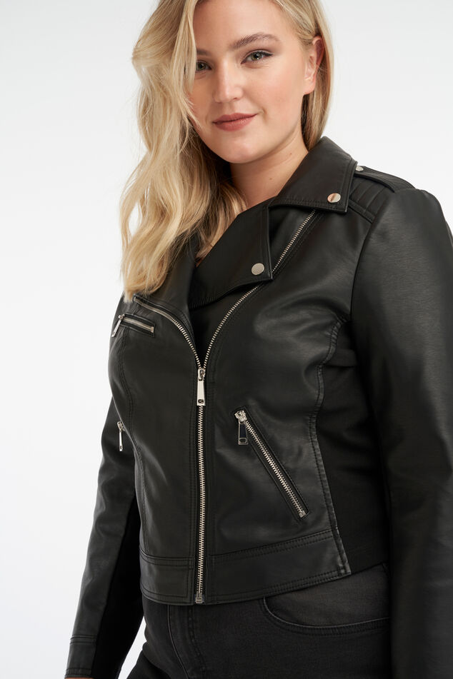 Biker-Jacke aus Kunstleder image number 5