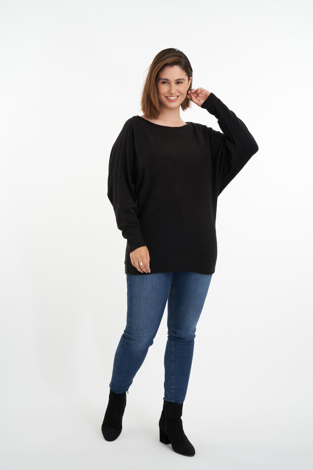 Pullover mit Fledermausärmeln image number 5