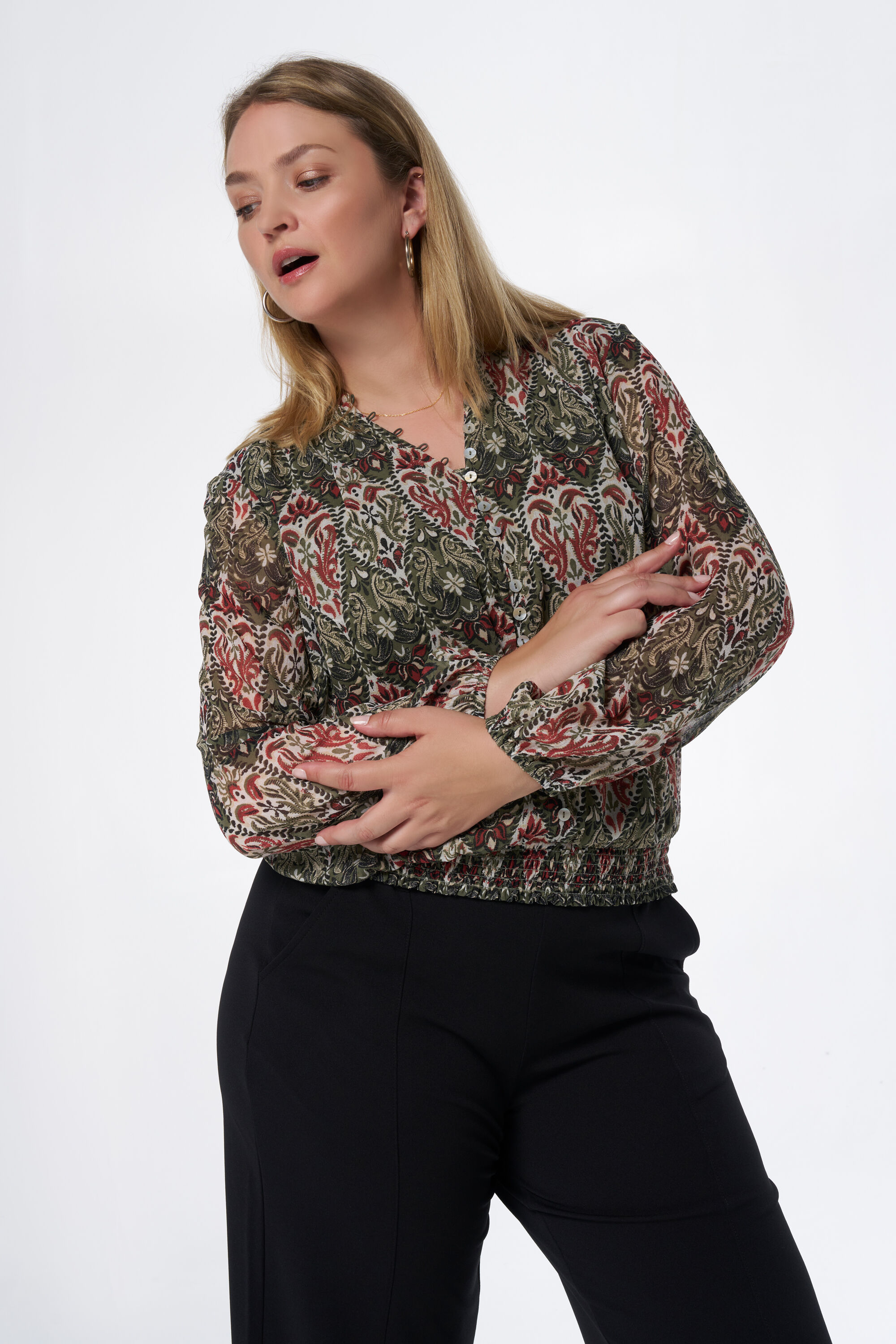 Bluse mit Print image number 0