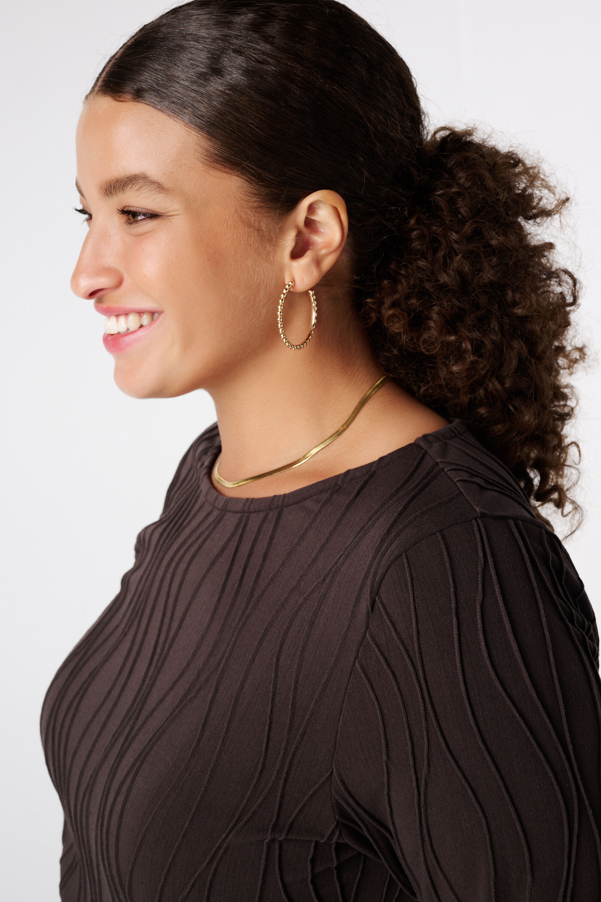 Tailliertes Langarm-T-Shirt image number 4