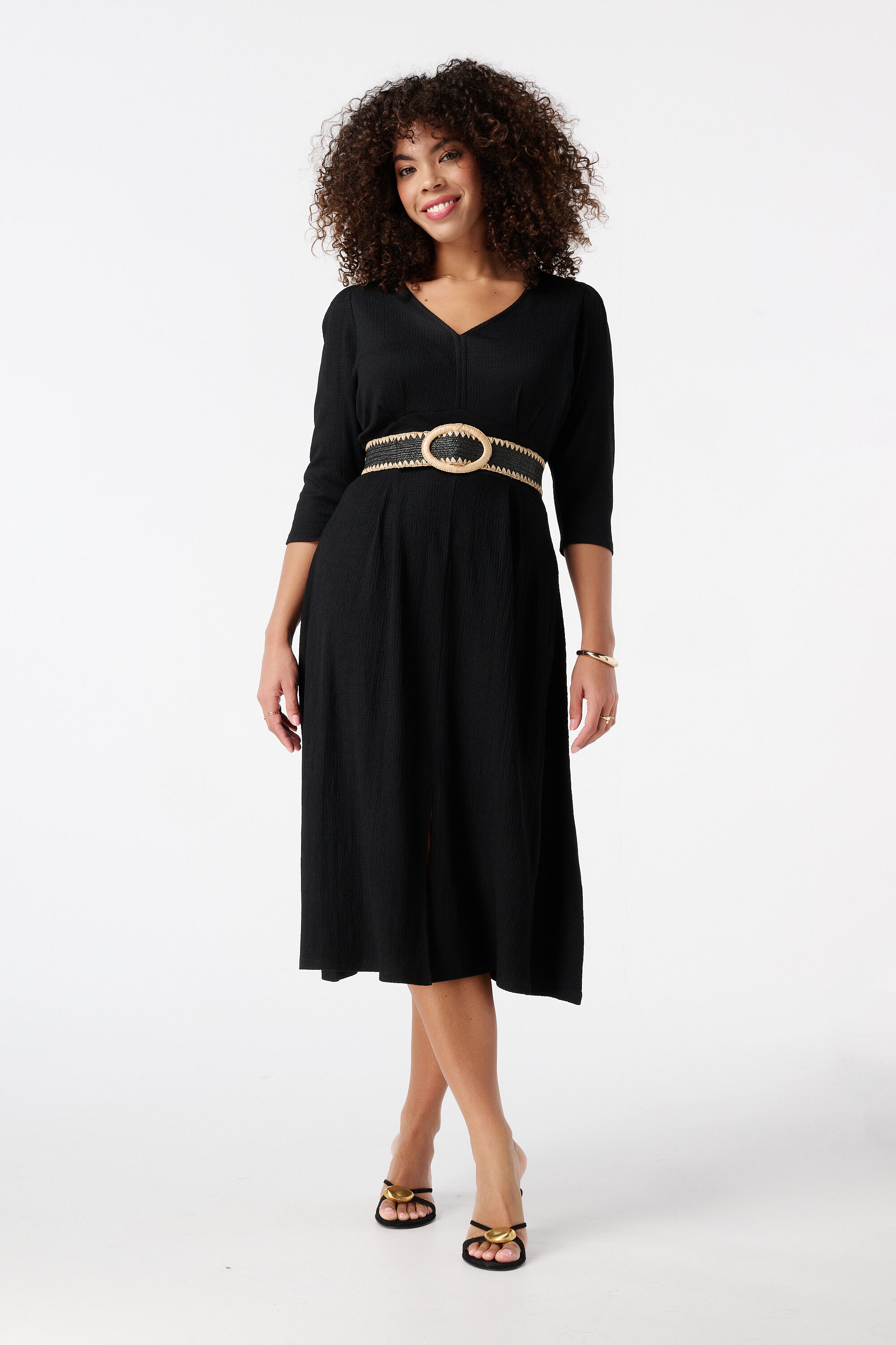 Strukturiertes Midikleid image number 5