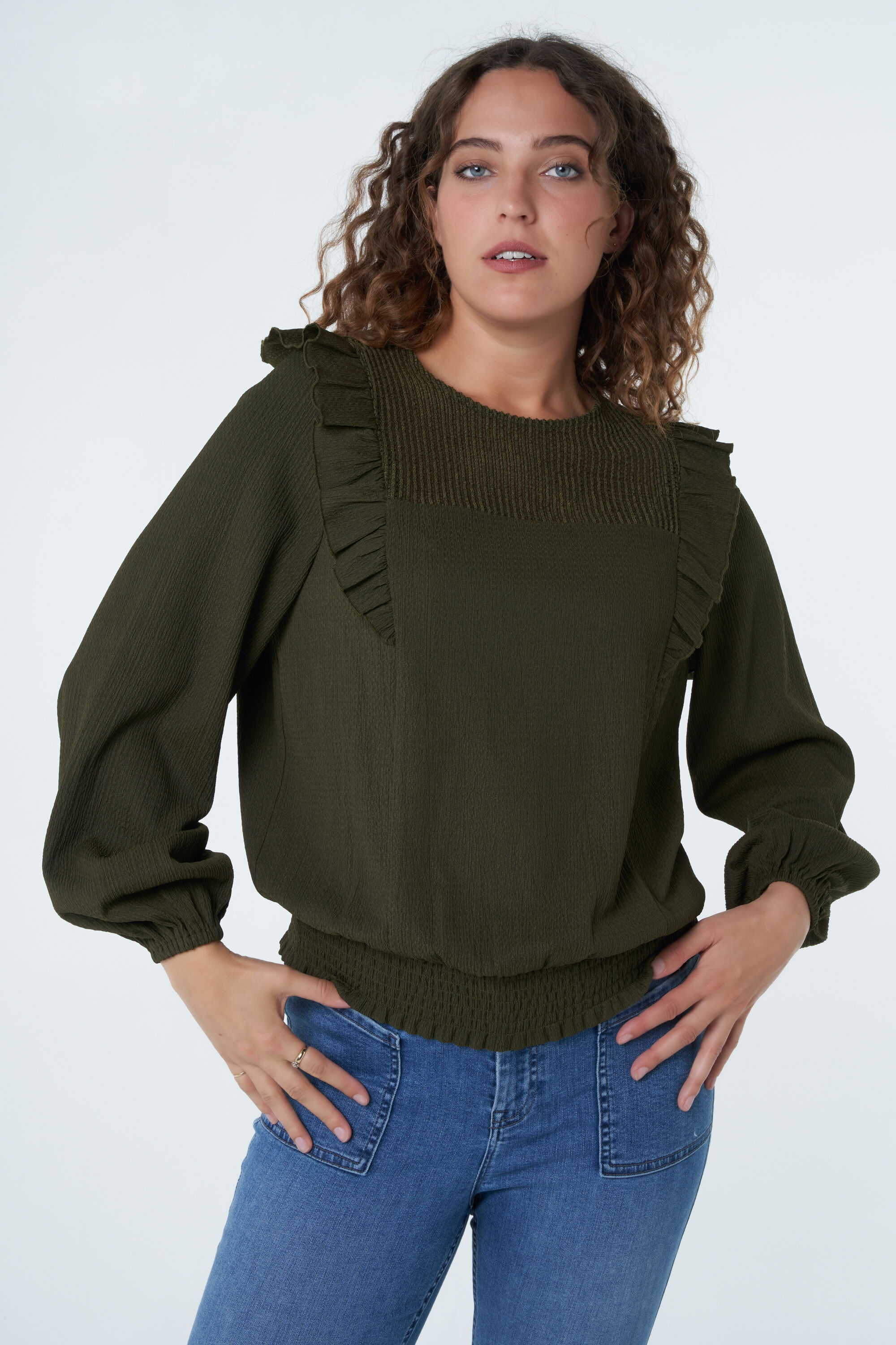 Top mit Ballon-Passform  image number 6