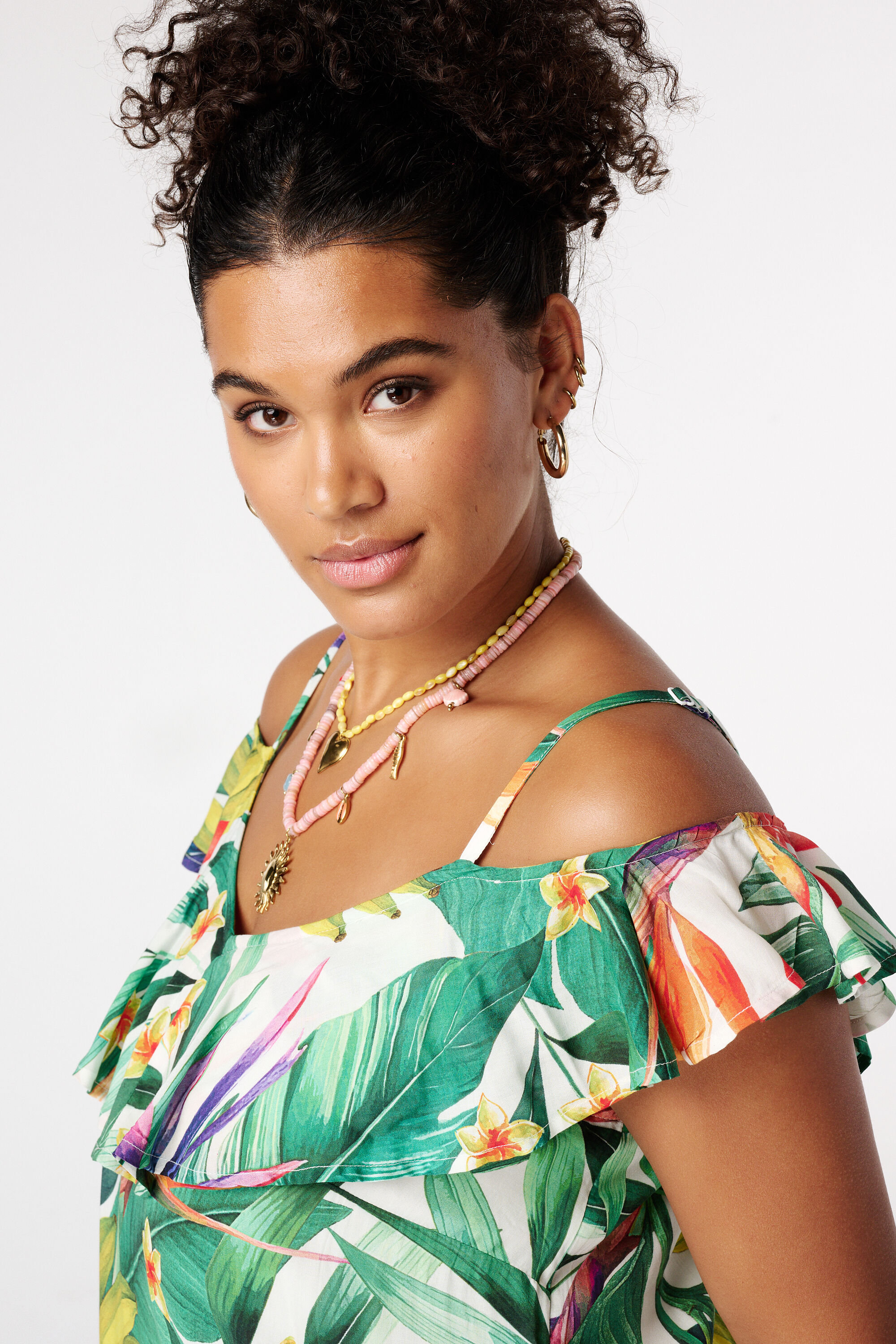 Maxikleid mit kurzen &Auml;rmeln image number 4