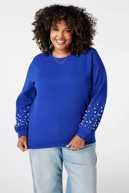 Pullover mit Perlendetail Pullover mit Perlendetail