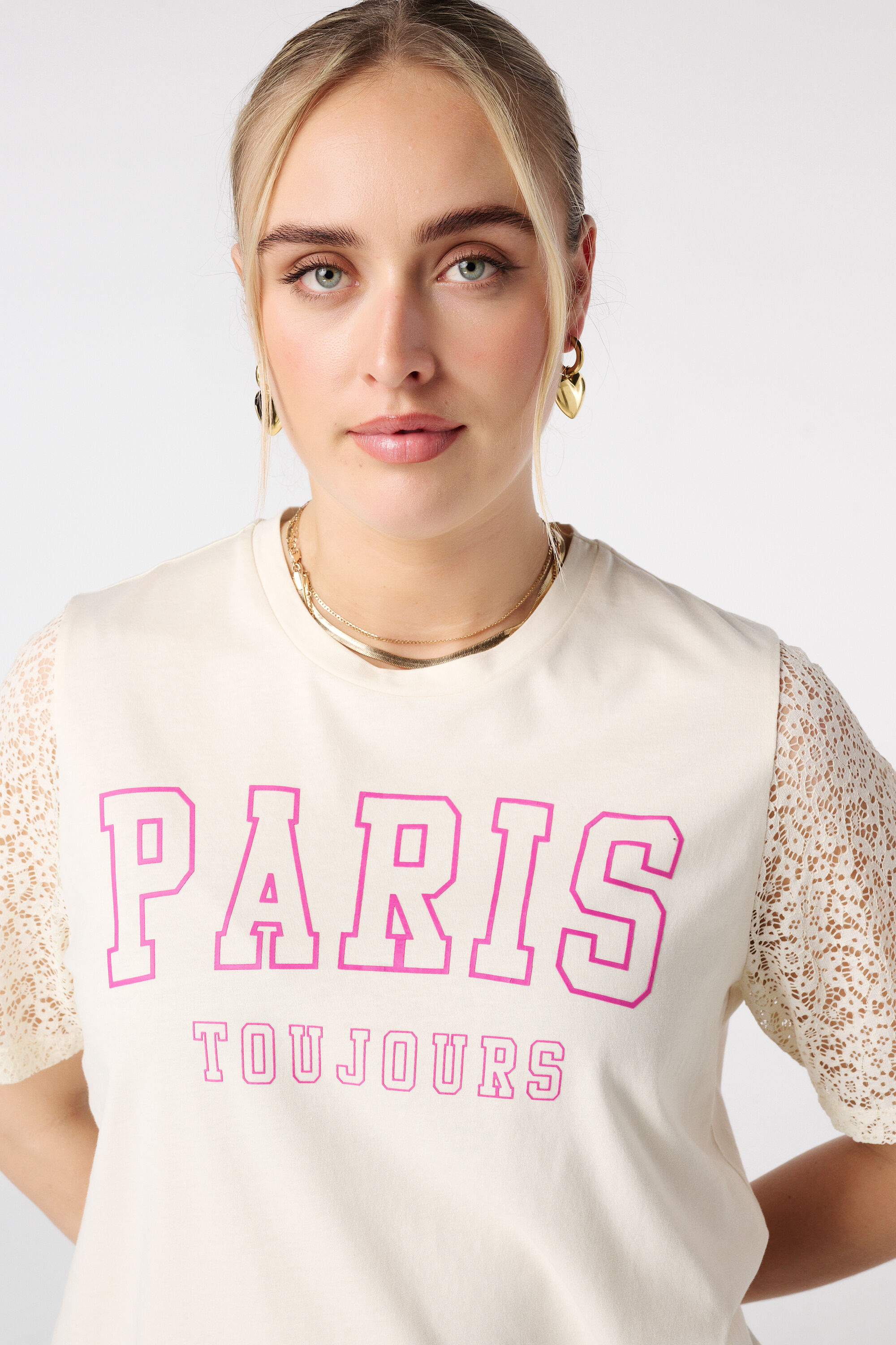 T-Shirt mit Spitzen&auml;rmeln image number 4