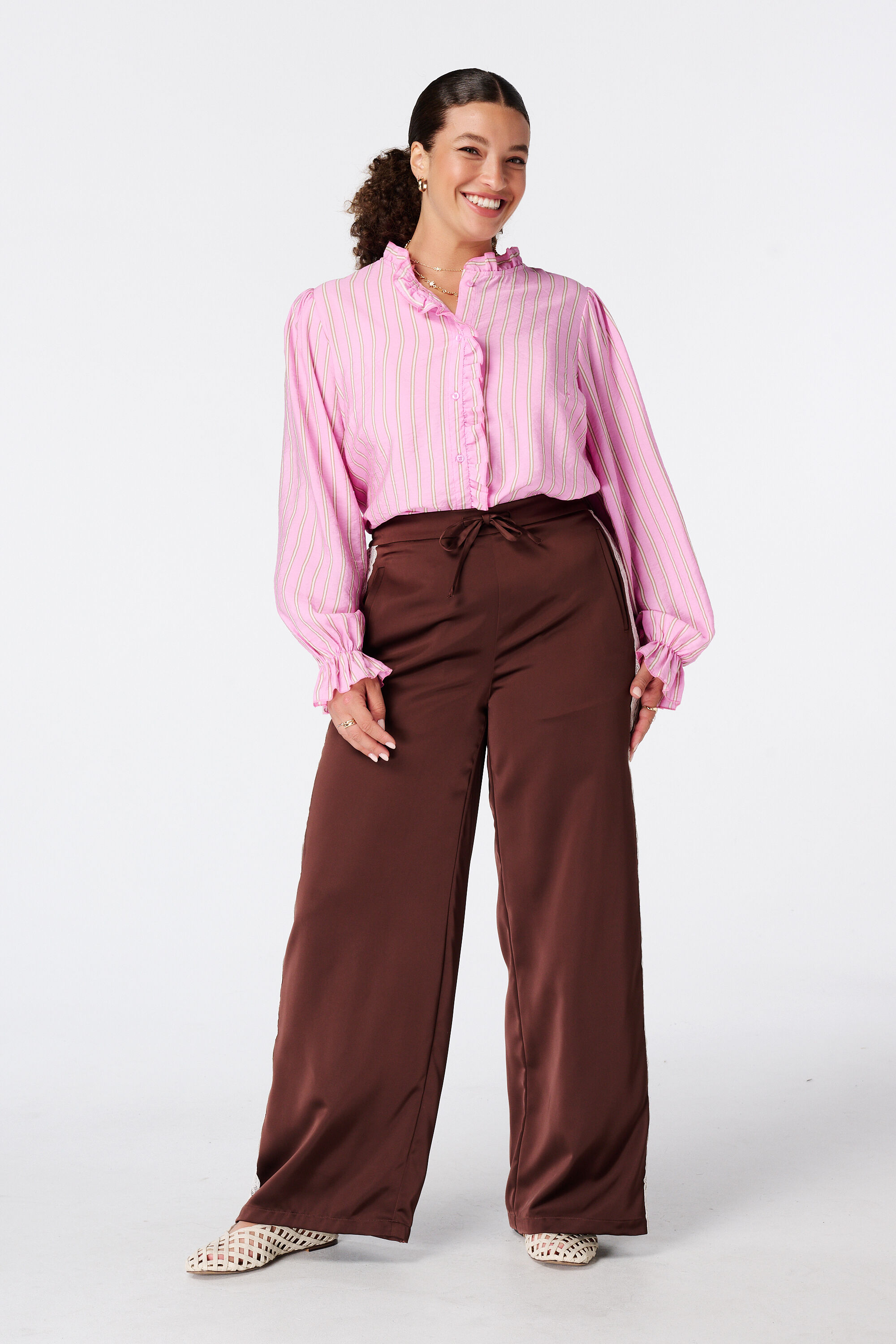 Bluse mit Volants image number 5