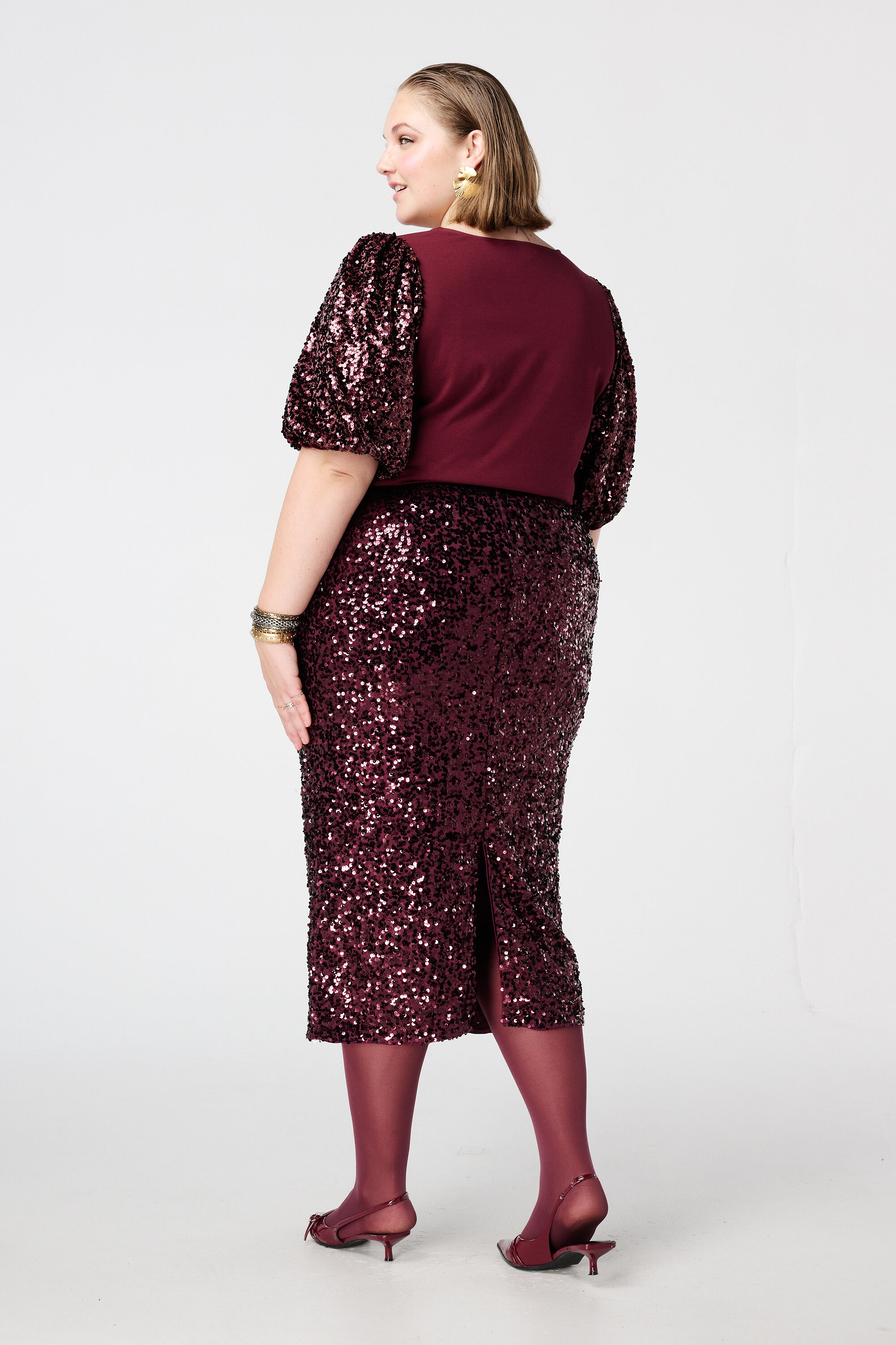 Paillettenrock mit Stretch image number 3