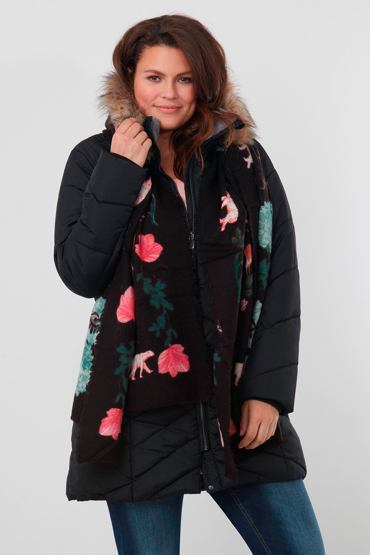 Schal mit Animal-Print image number 0