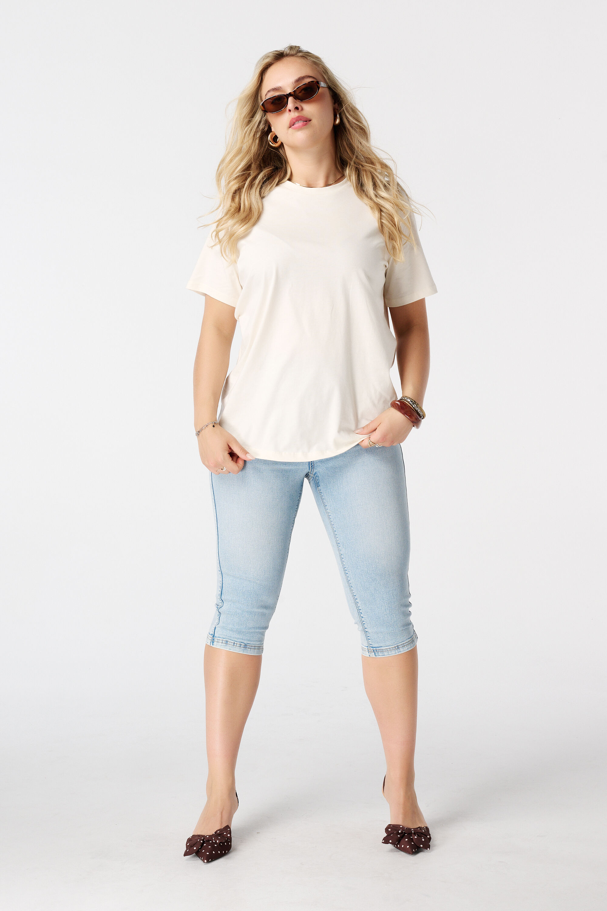 Capri Treggings in Denim Optik