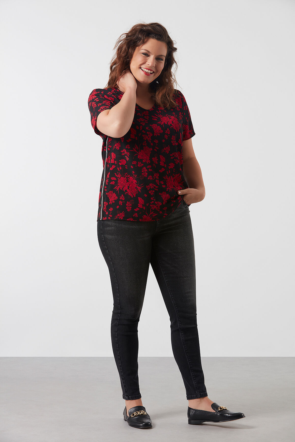 Bluse mit floralem Print image number 3