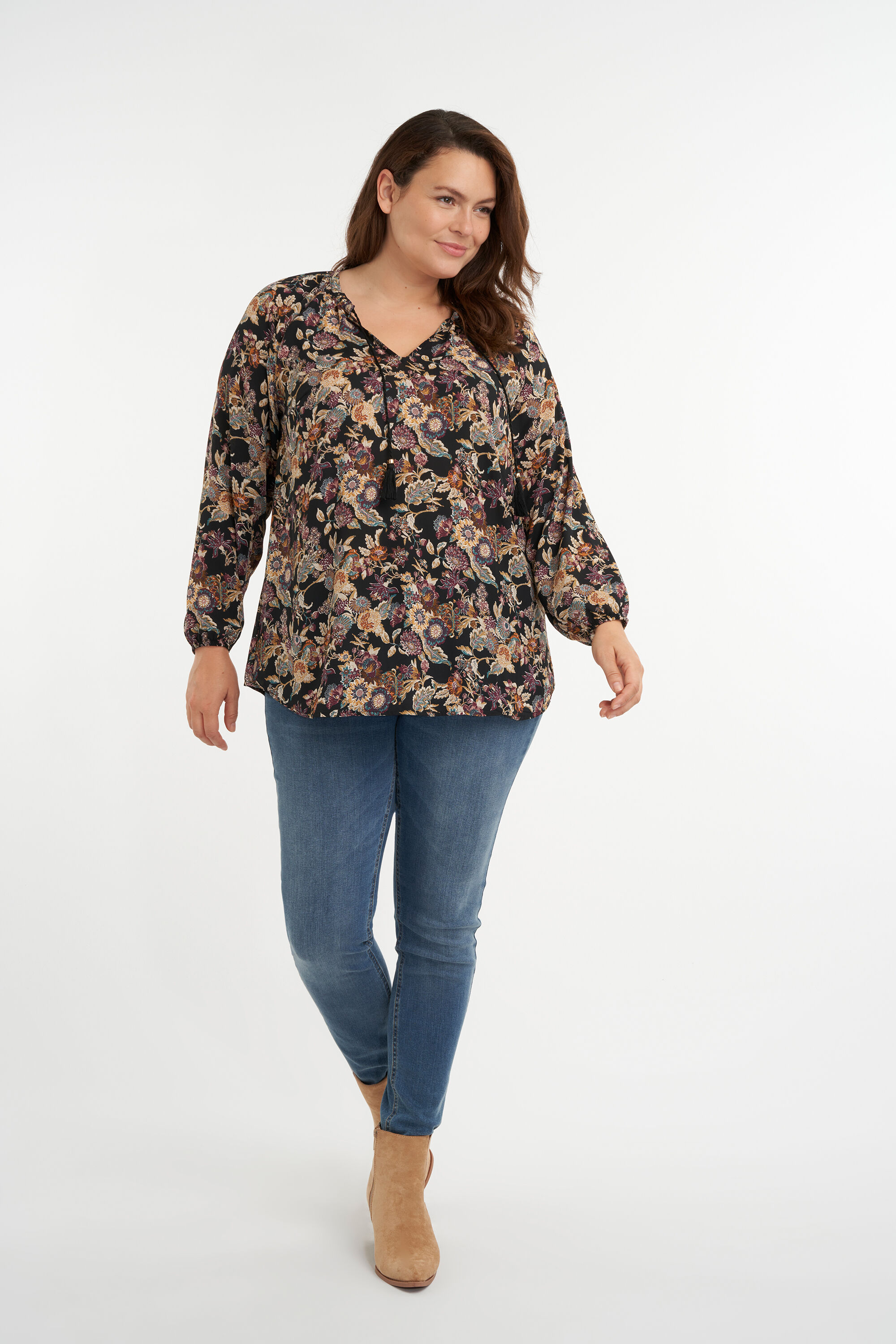 Bluse mit Print image number 6