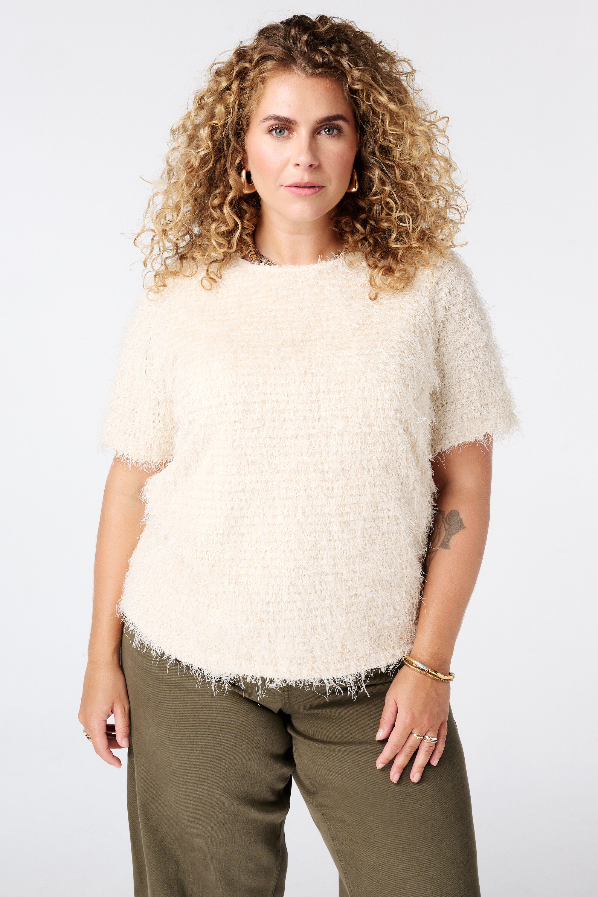Shirt mit flauschiger Struktur