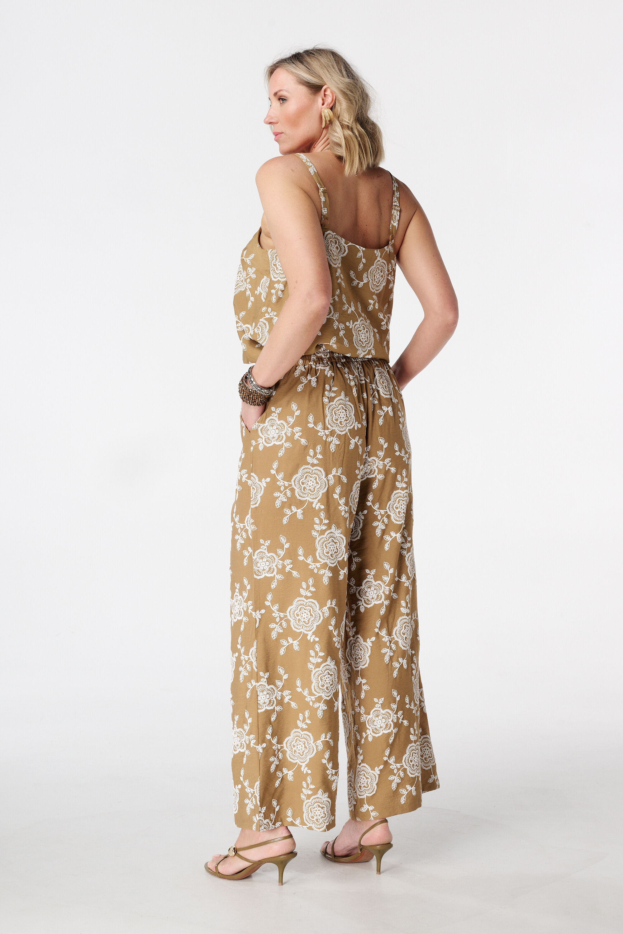 Wide Leg Hose mit Print image number 3