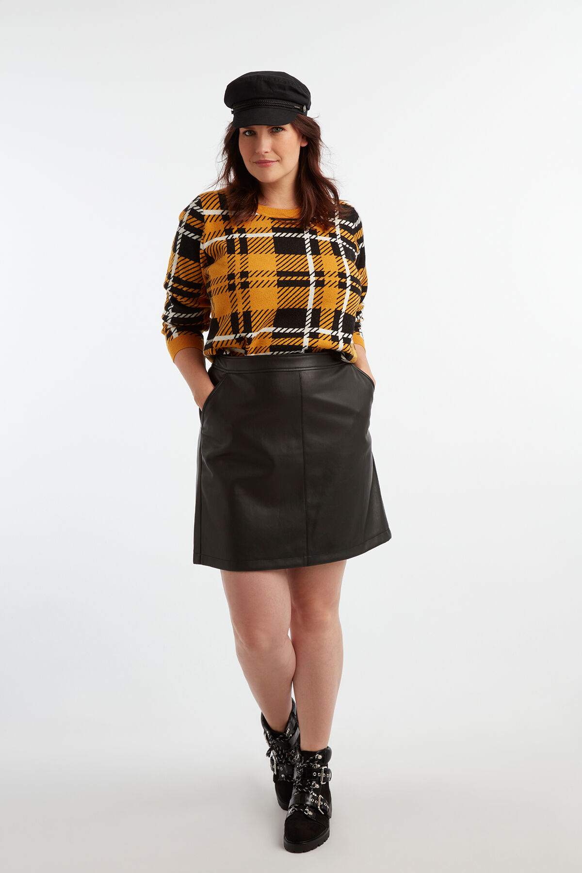 Sweatshirt mit Plaidmuster image number 3