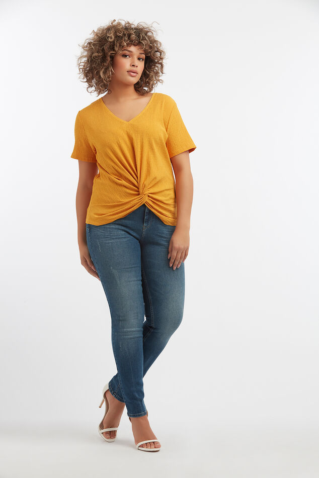 T-Shirt mit Knopf image number 3