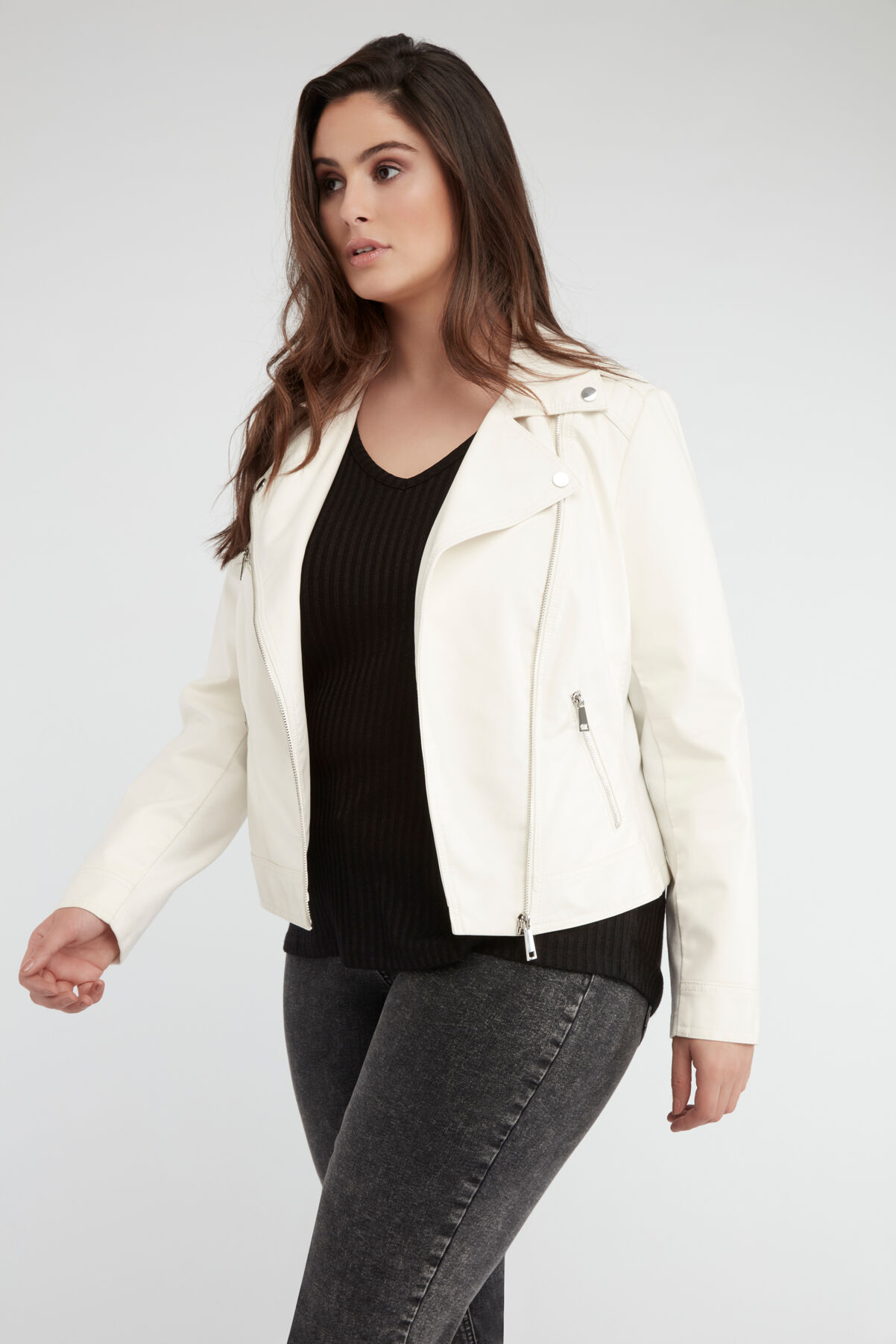 Biker-Jacke aus Kunstleder image number 4