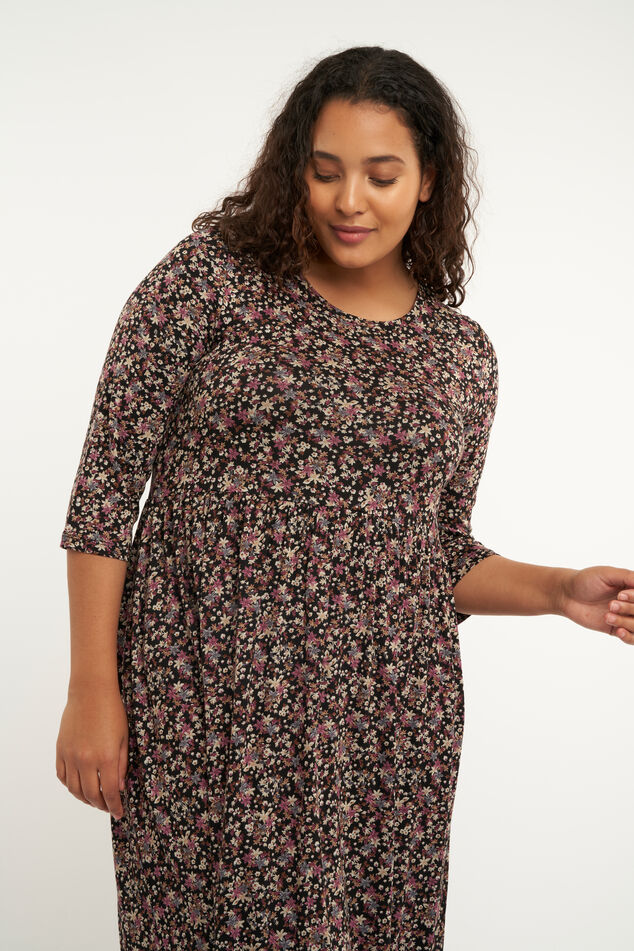 Langes Kleid mit Print  image number 5