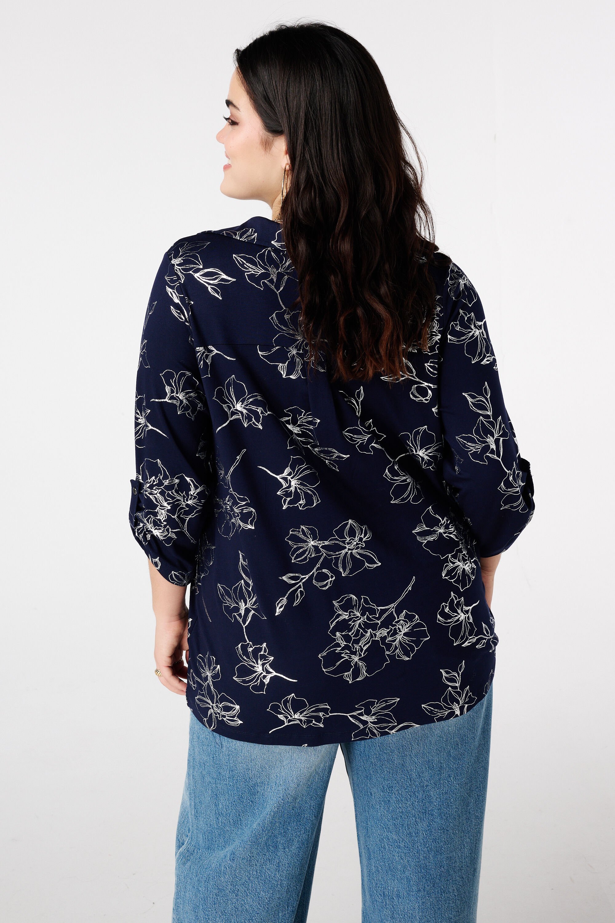 Top mit Stretch und Folienprint image number 3