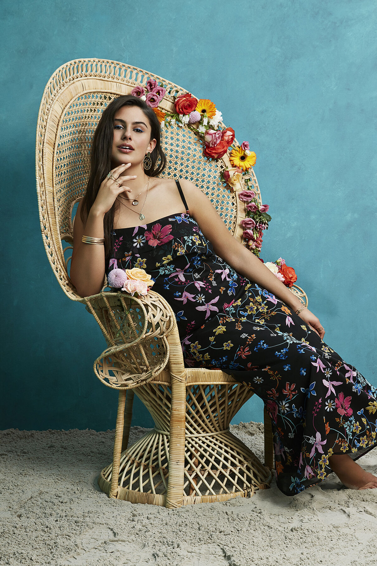 Kleid mit Blumen-Print image number 0