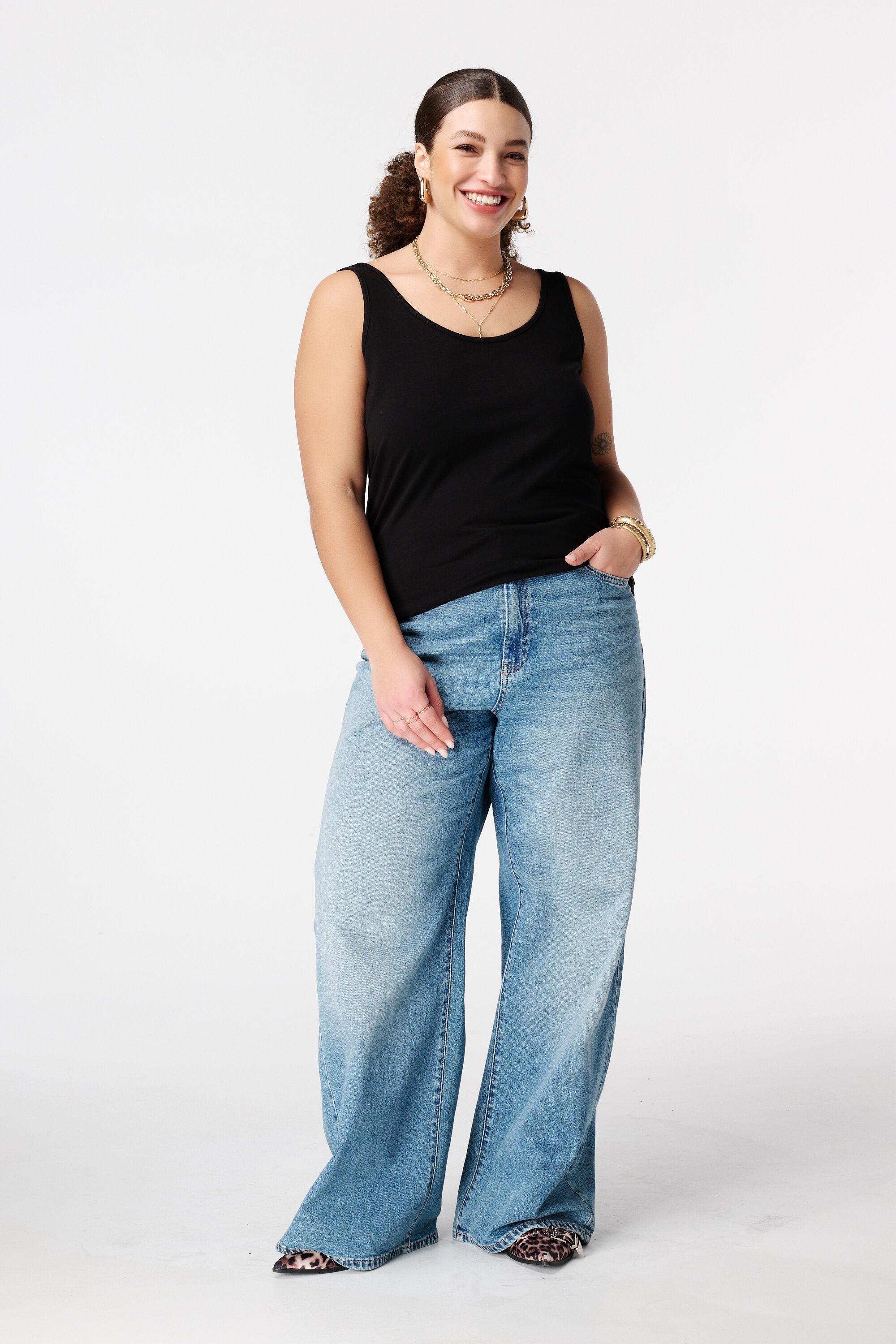 Extra langes Baumwoll-Singlet image number 5