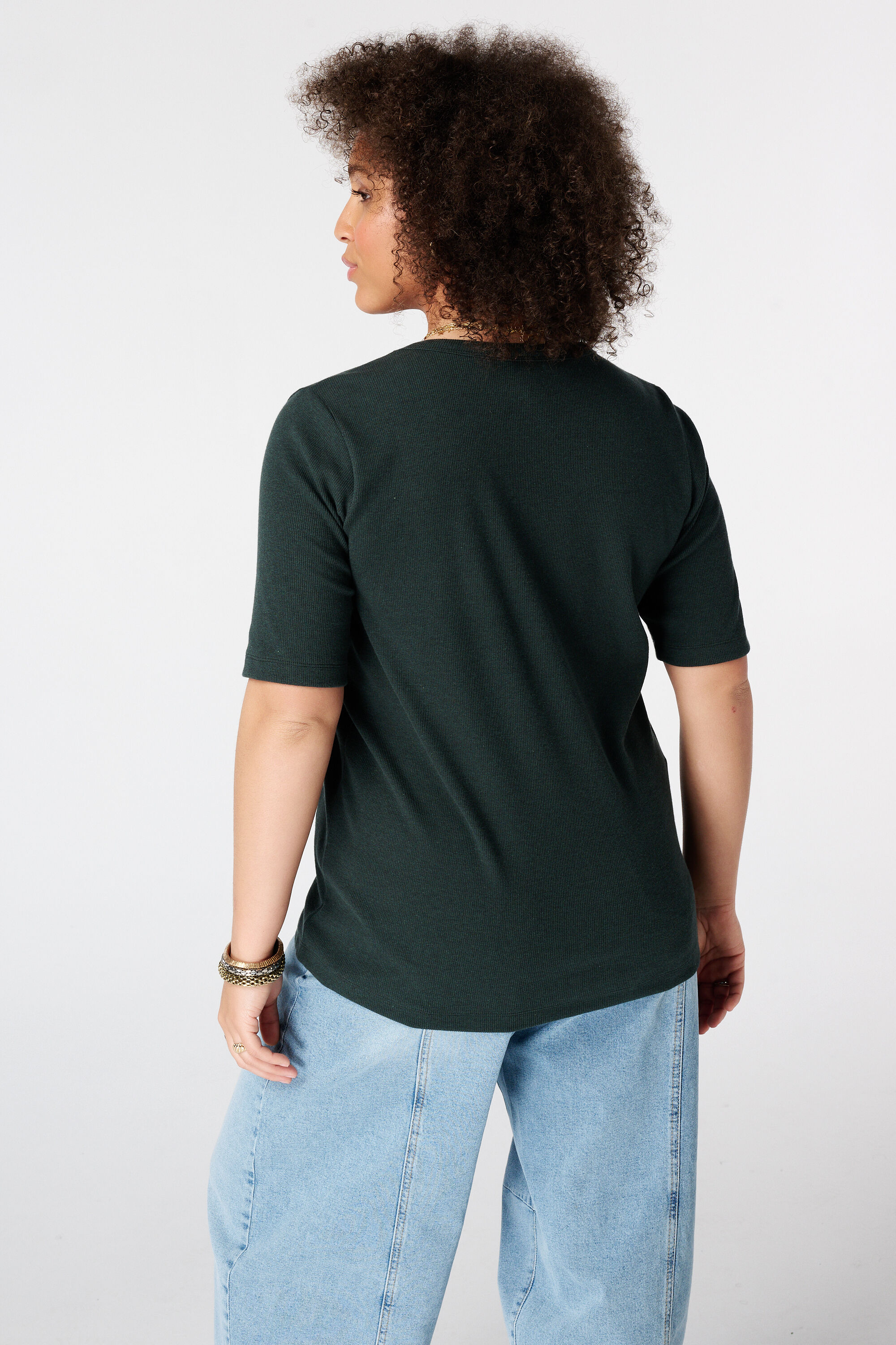 Basic Top aus Rippstoff image number 3