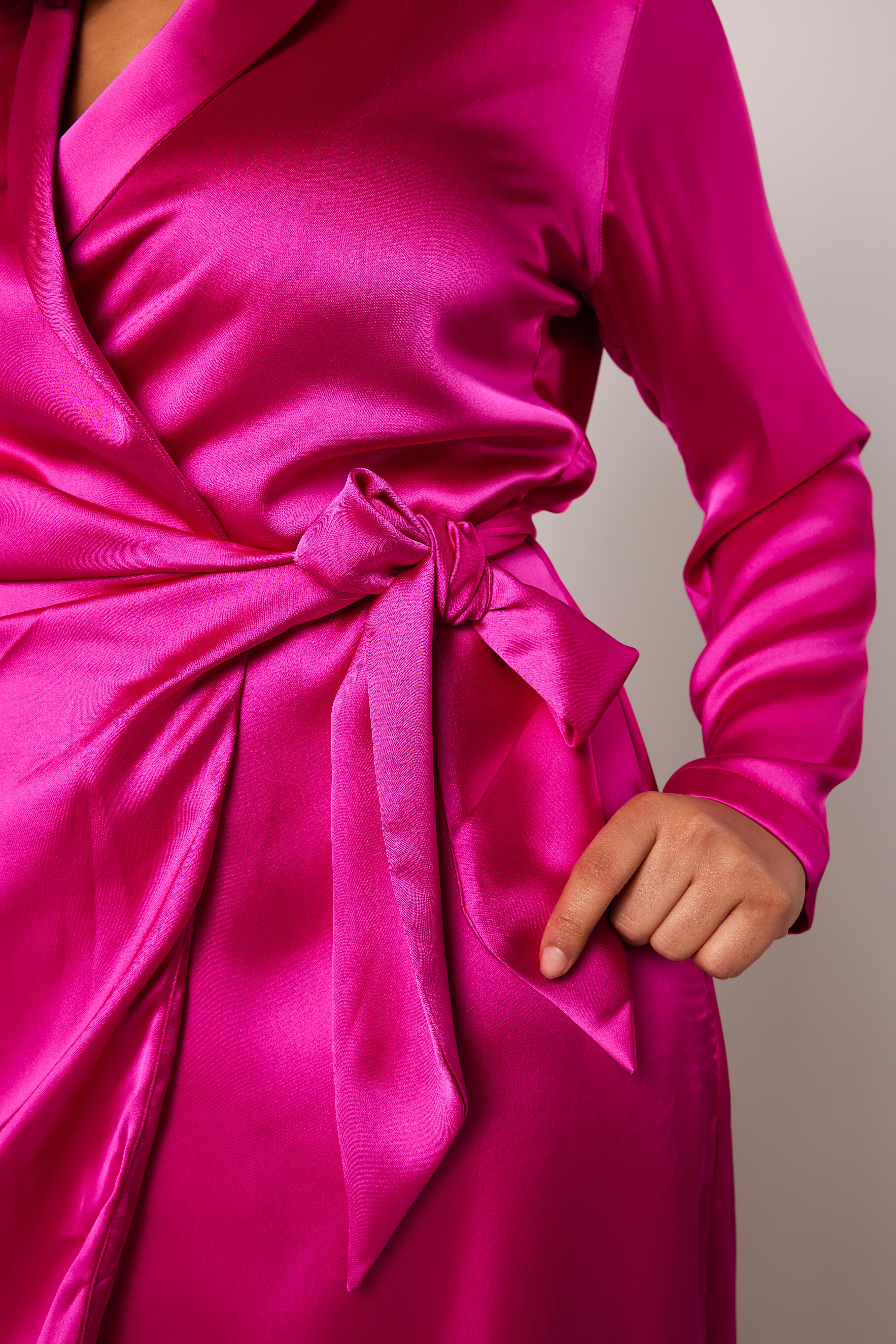 Satin-Wickelkleid  image number 5
