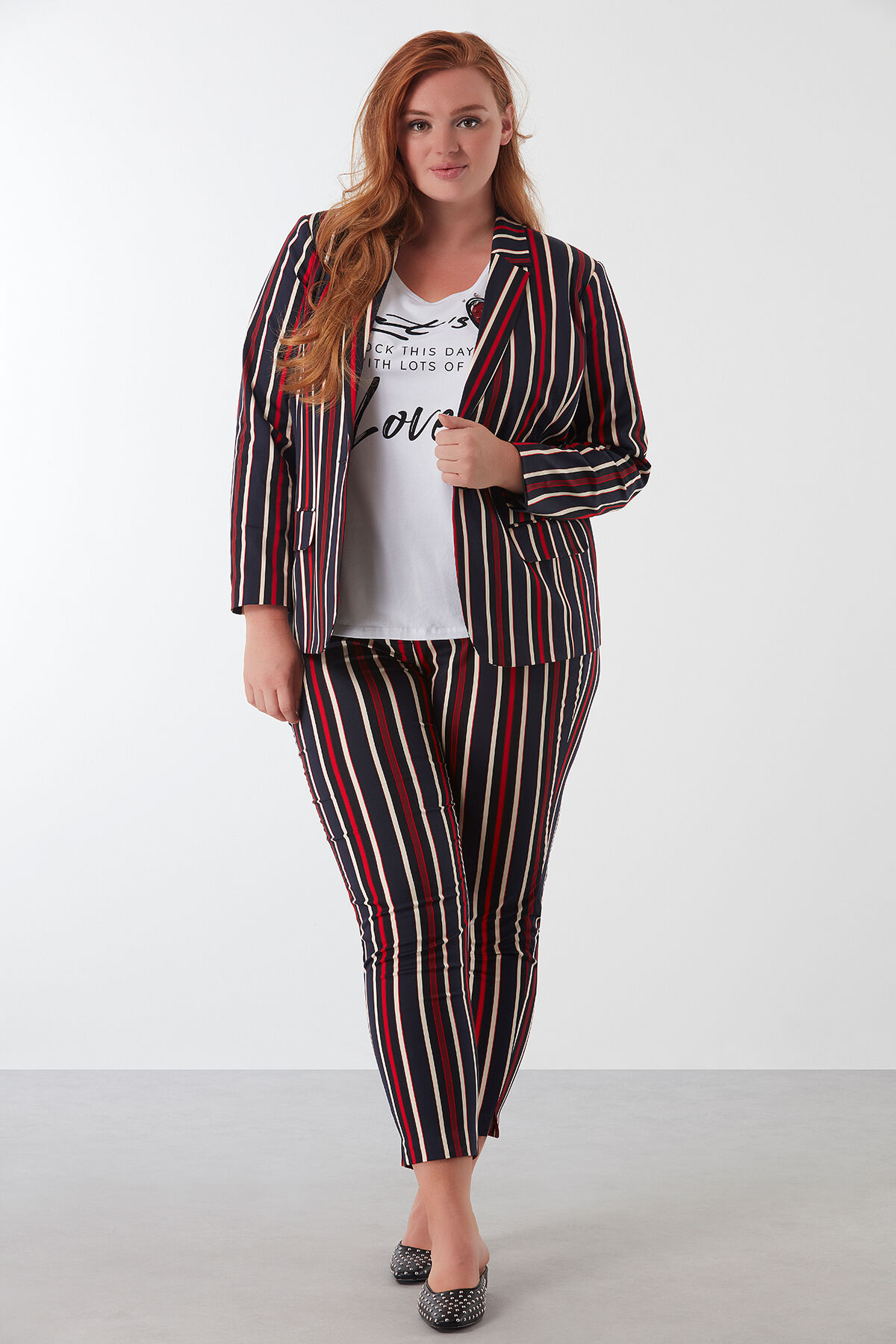 Gestreifter Blazer image number 3