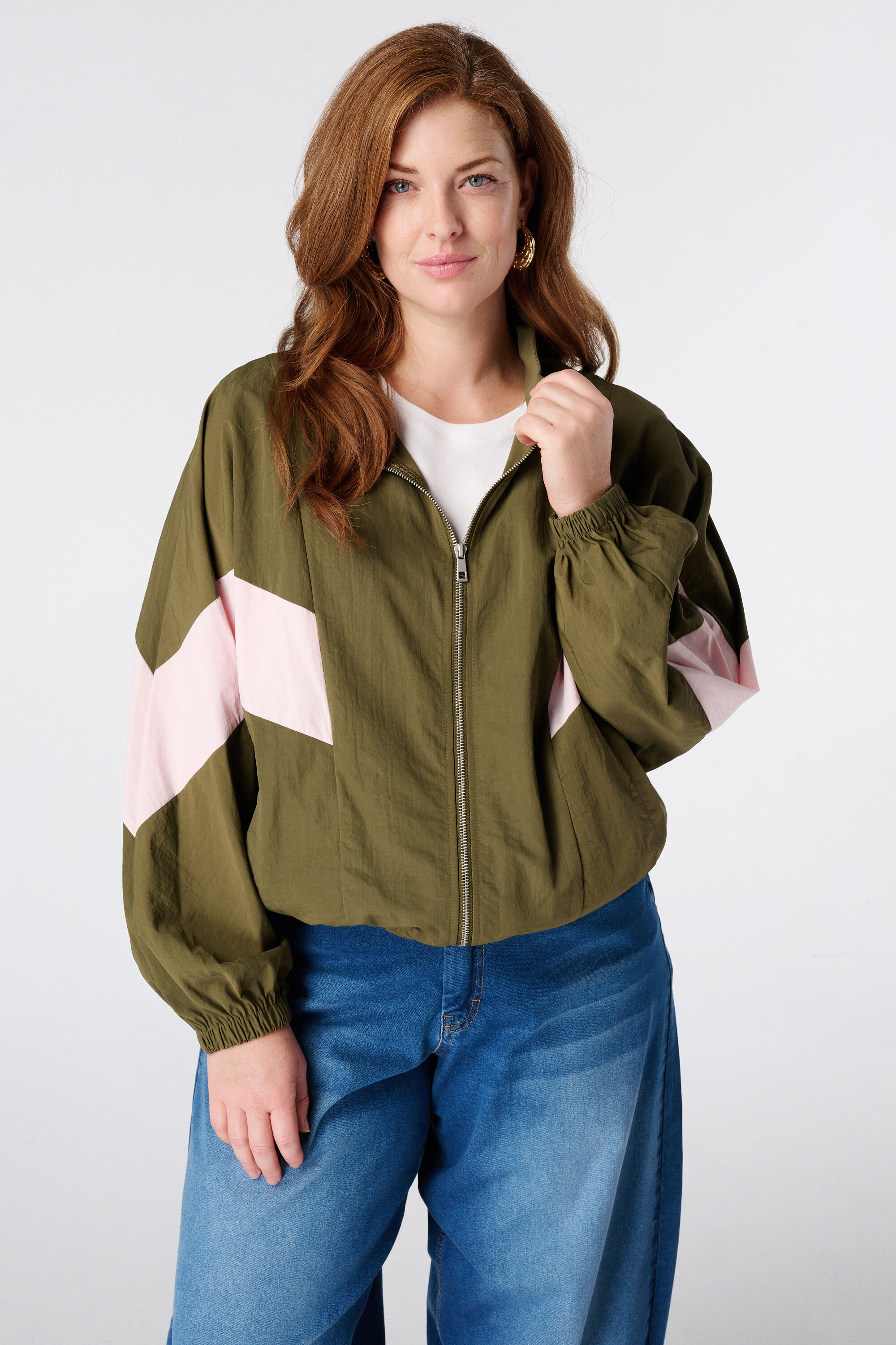 Jacke mit sportlichem Print