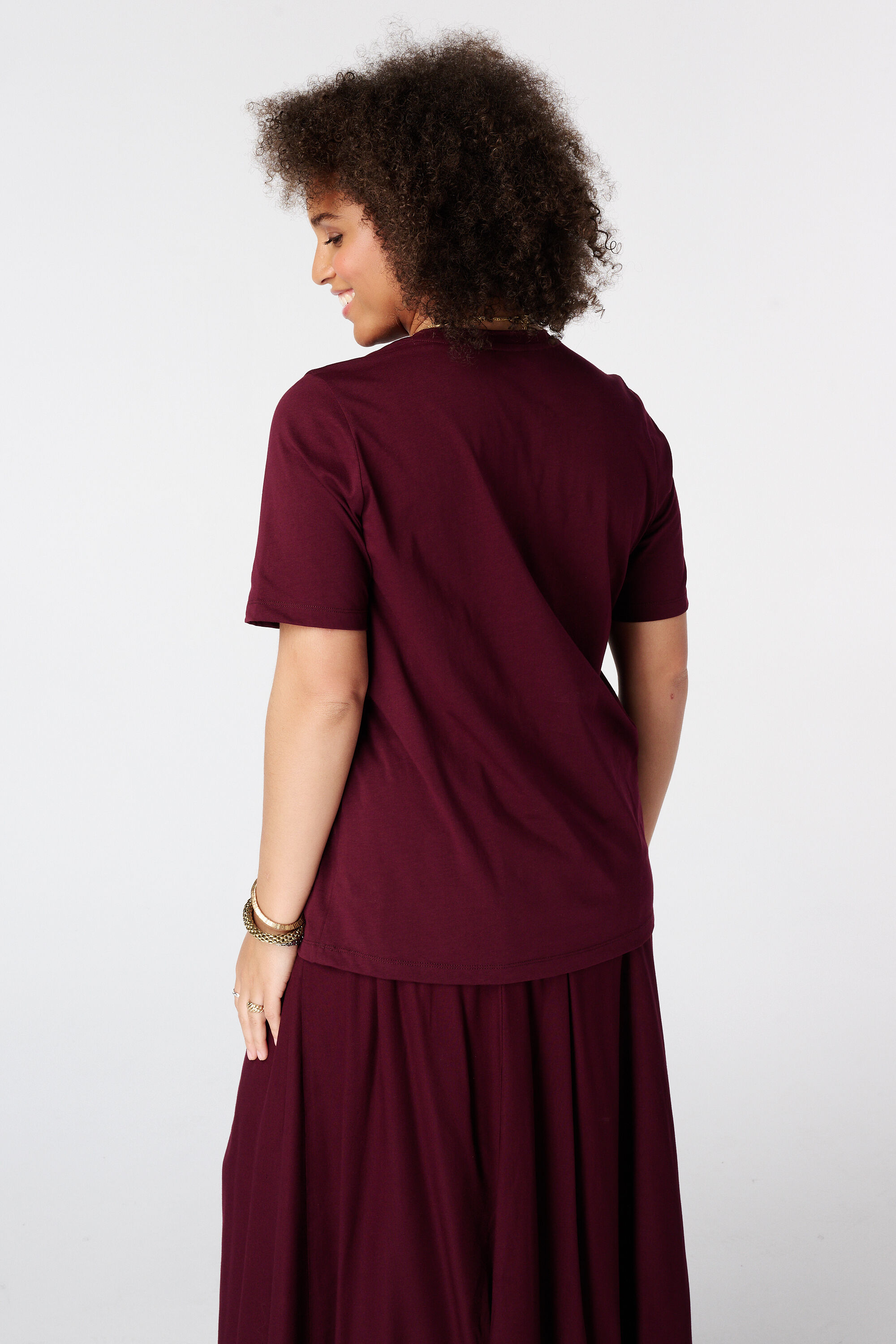 T Shirt mit Spitzenmotiv image number 3