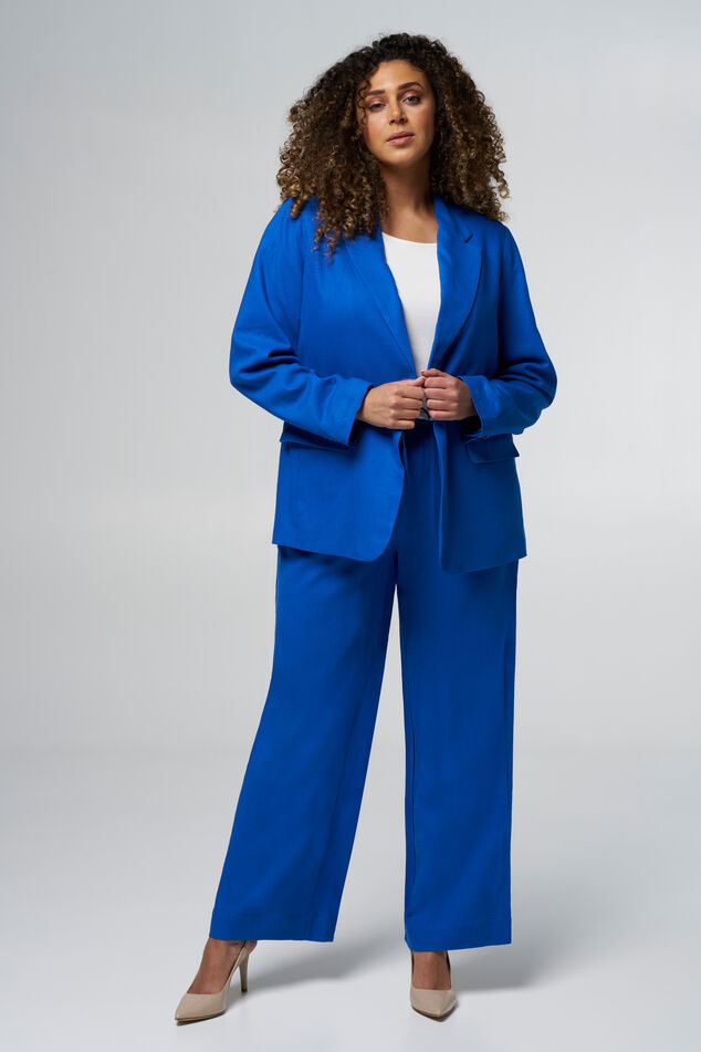 Gerade geschnittener Leinenblazer  image number 5