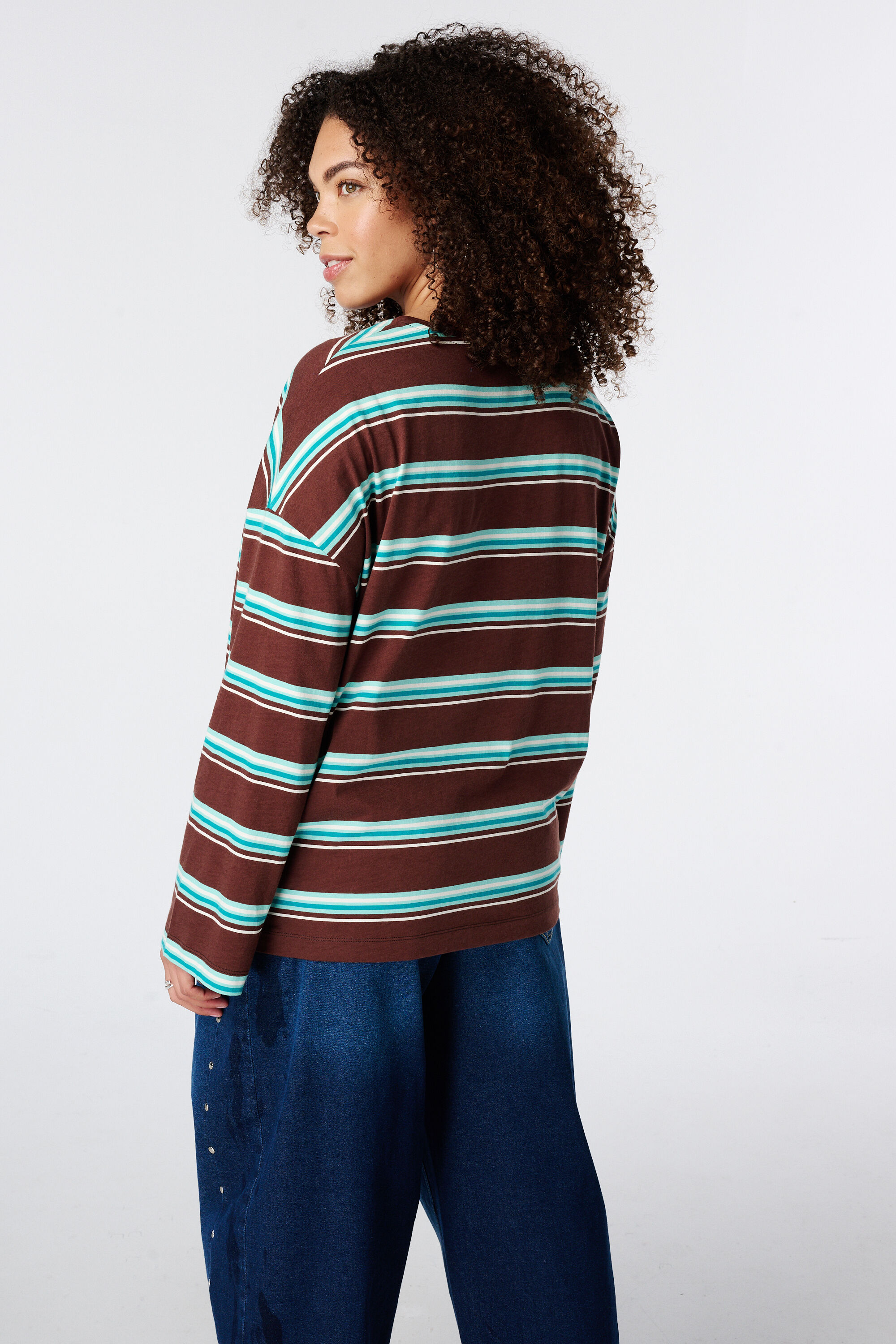 Gestreiftes Langarmshirt image number 3