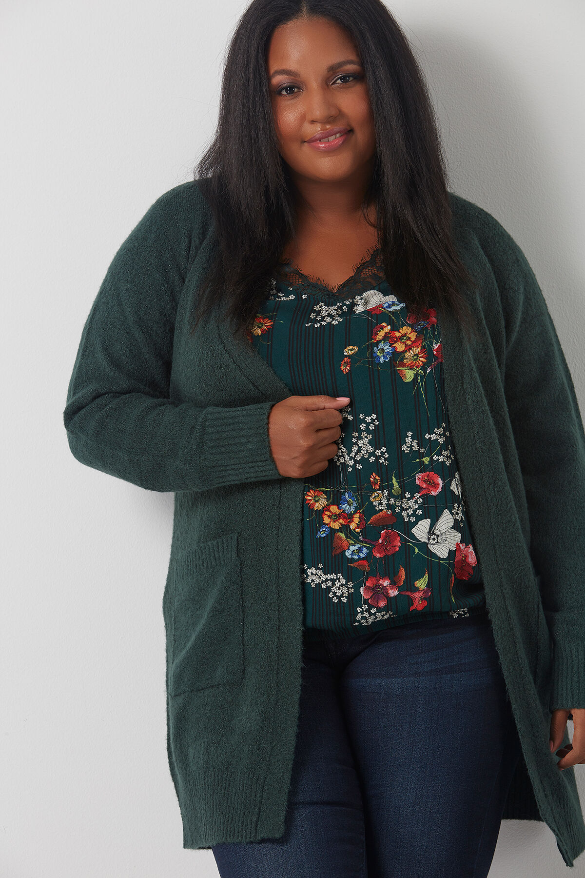 Bluse mit Spitzenkragen  image number 4