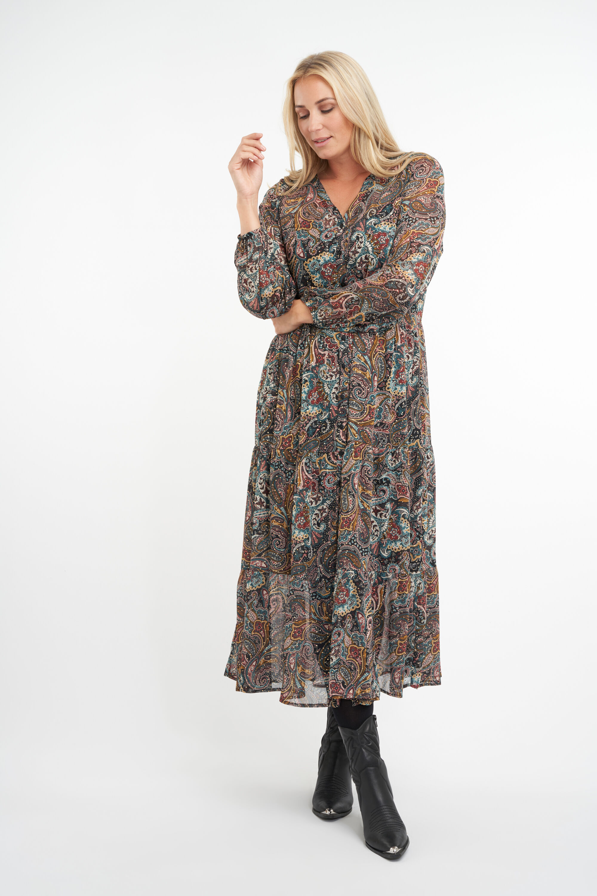 Maxikleid mit Paisley-Print image number 6