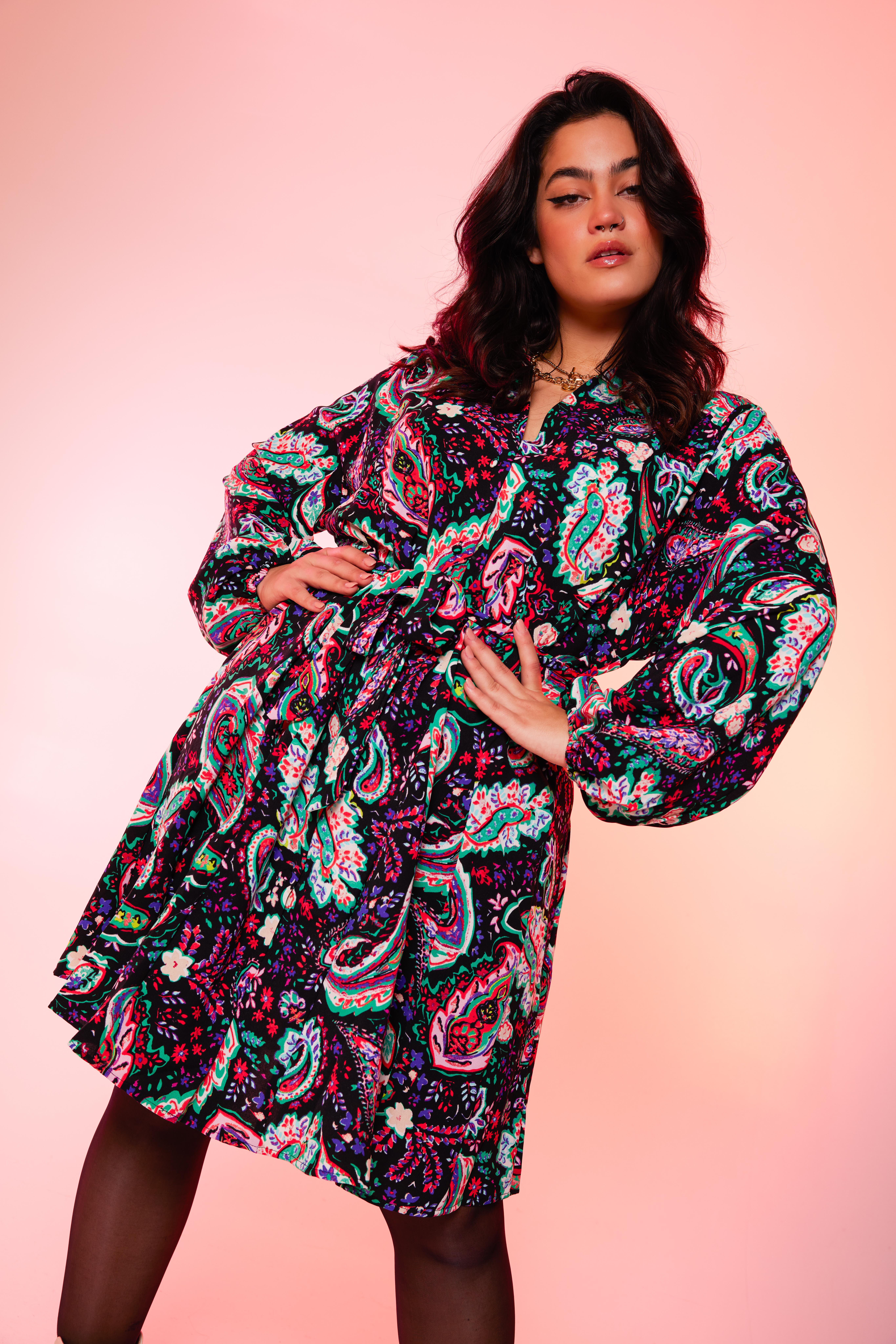 Blusenkleid mit Print  image number 6