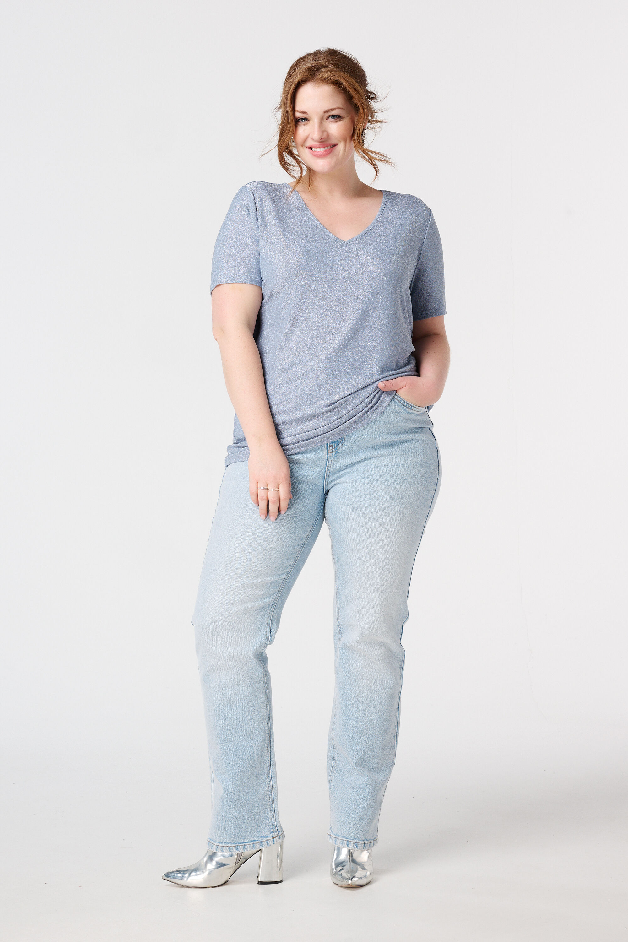 T-Shirt mit Glitzer image number 4