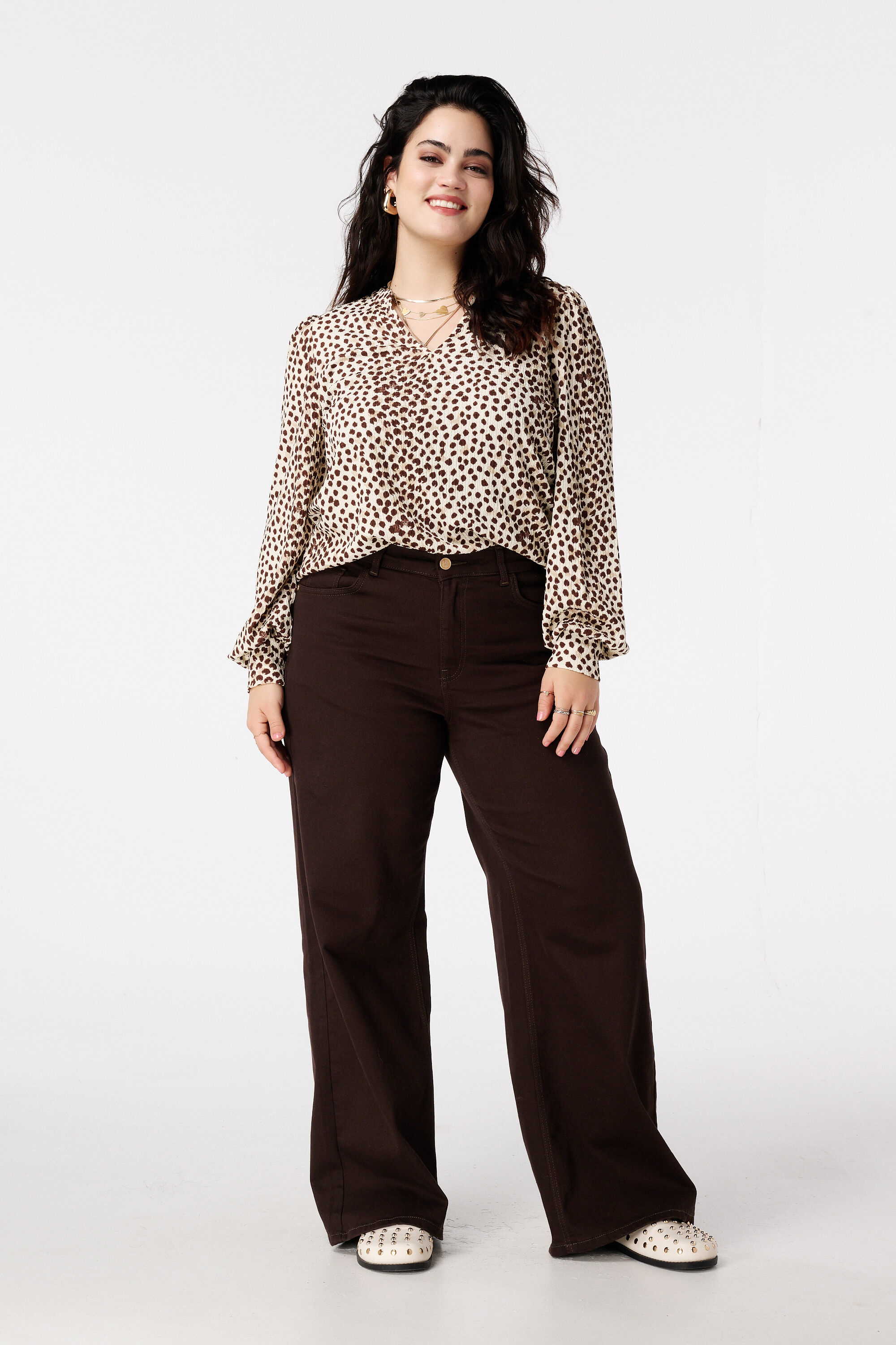 Top mit elegantem Print image number 5