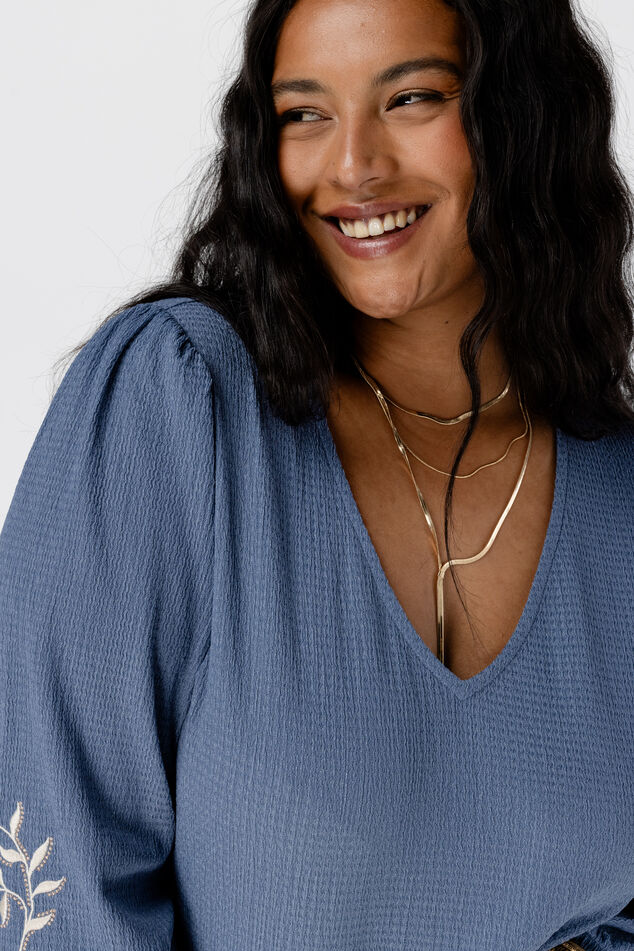 Oberteil mit Stickerei image number 5