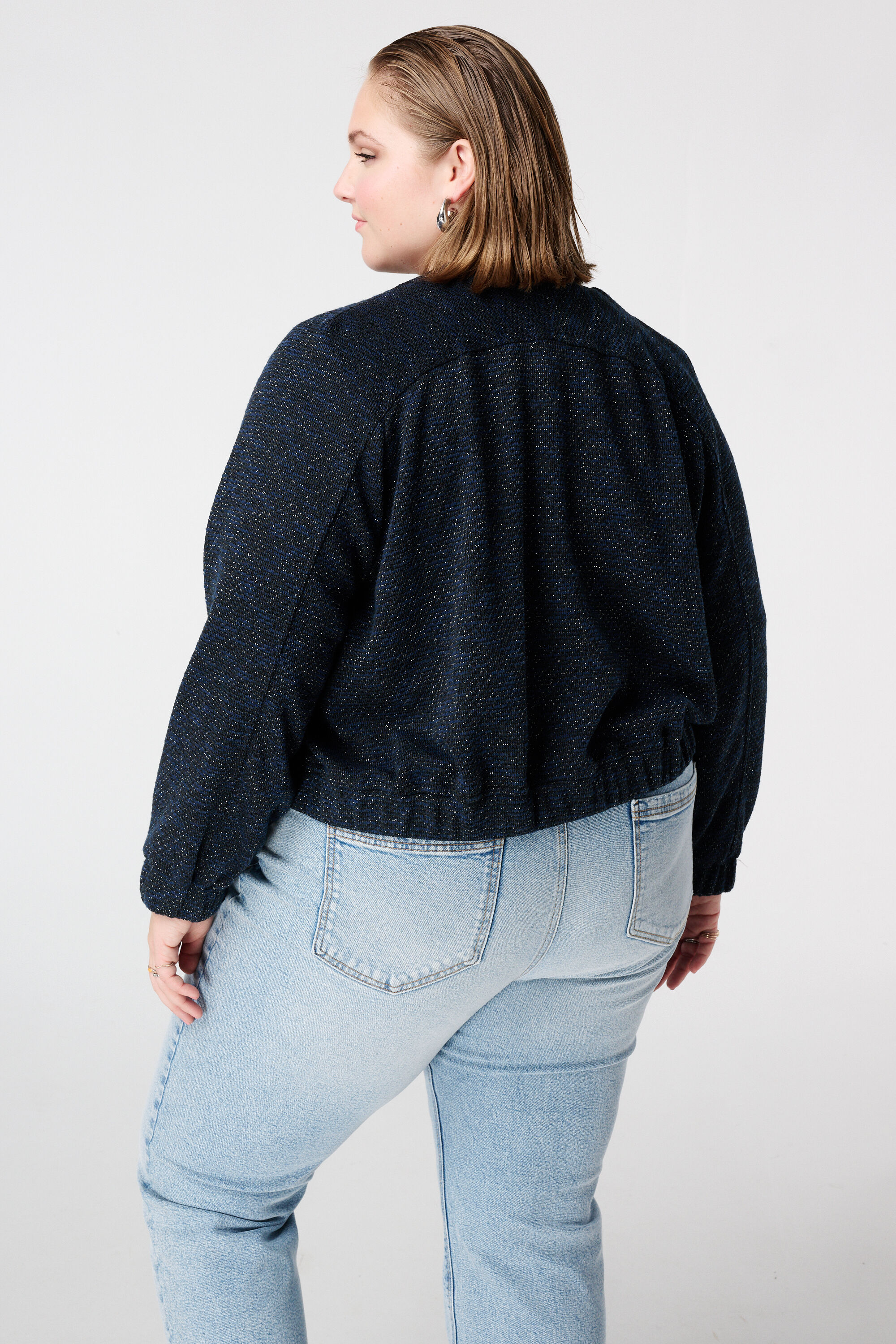 Bomberjacke mit Lurex image number 3