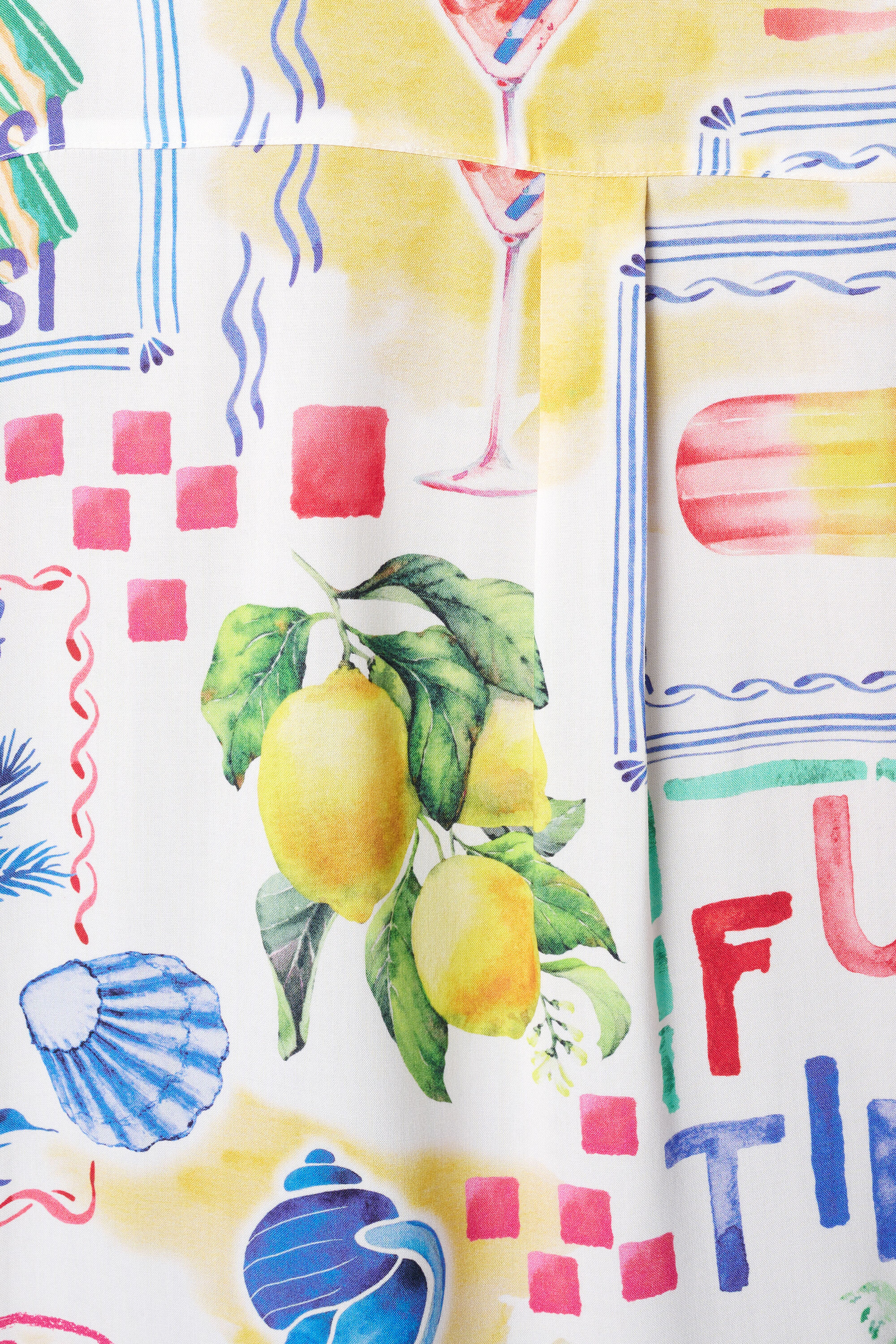 Bluse mit tropischem Print image number 6