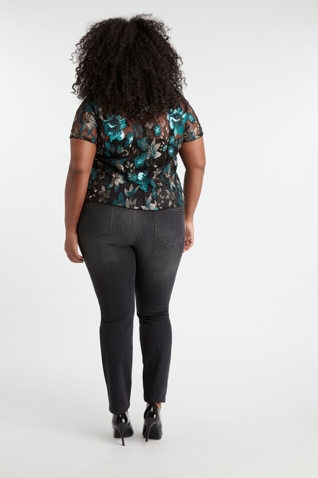 Cropped-Top mit Stickerei image number 5