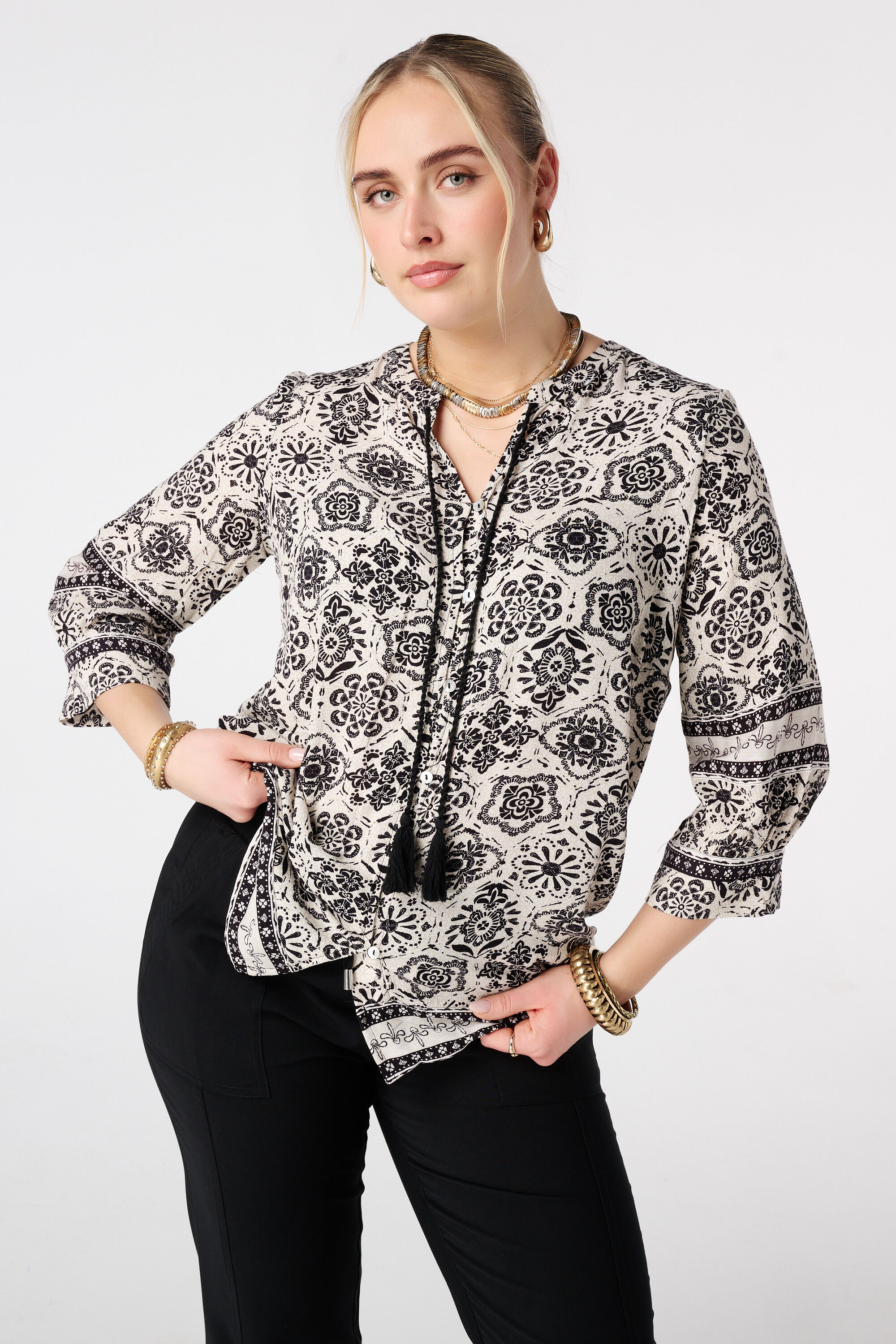 Bluse mit Knopfleiste