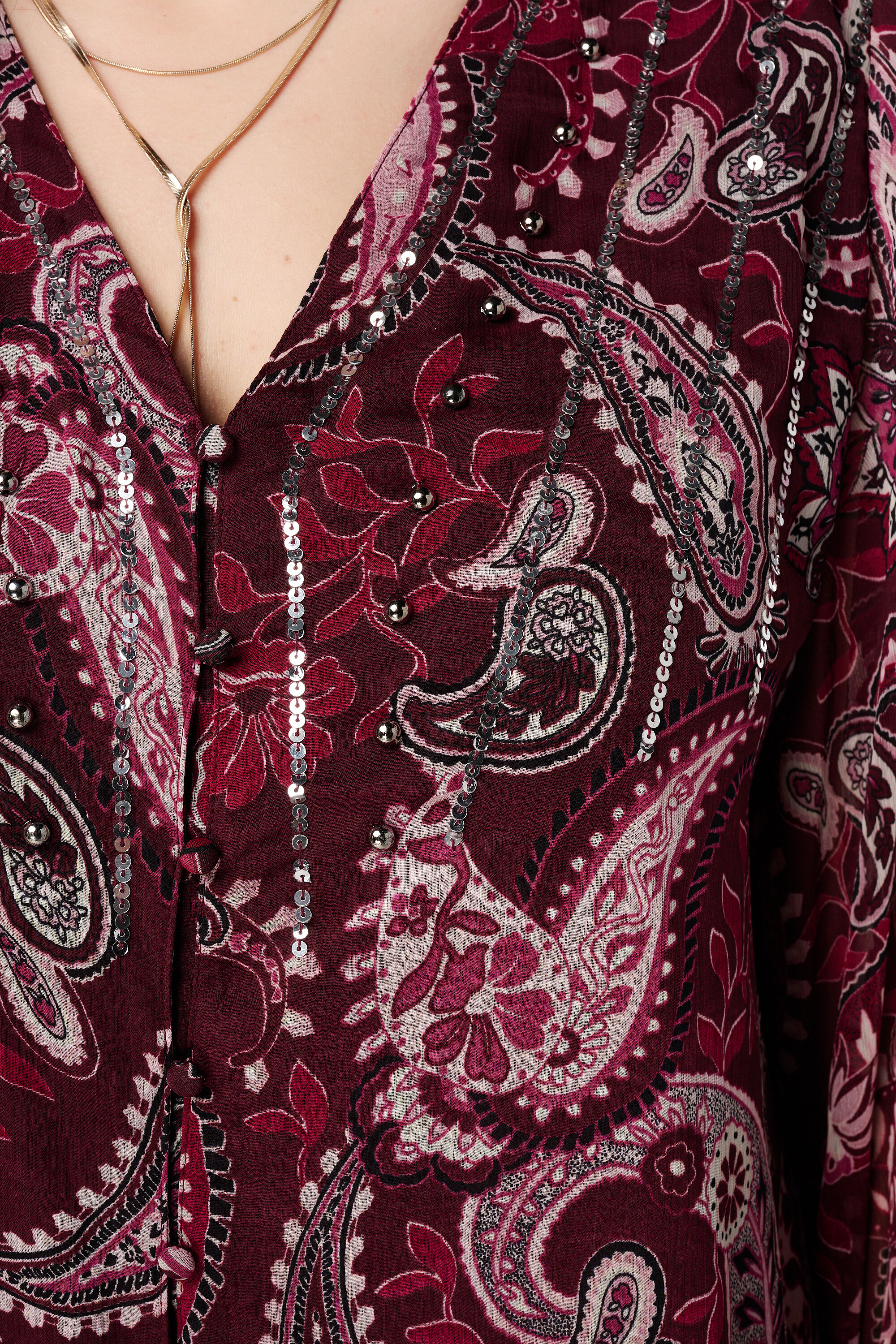 Transparente Bluse mit Paisley-Muster image number 6