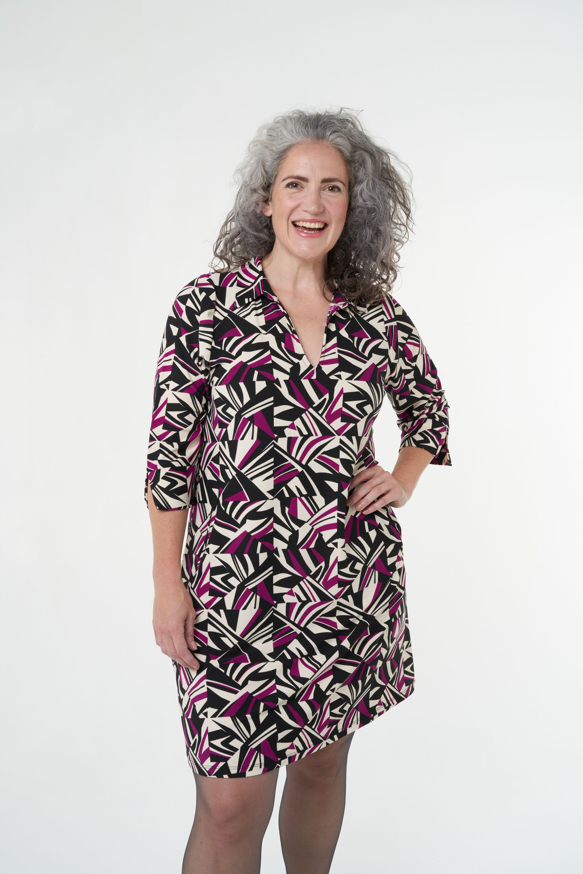 Midikleid mit Print  image number 0