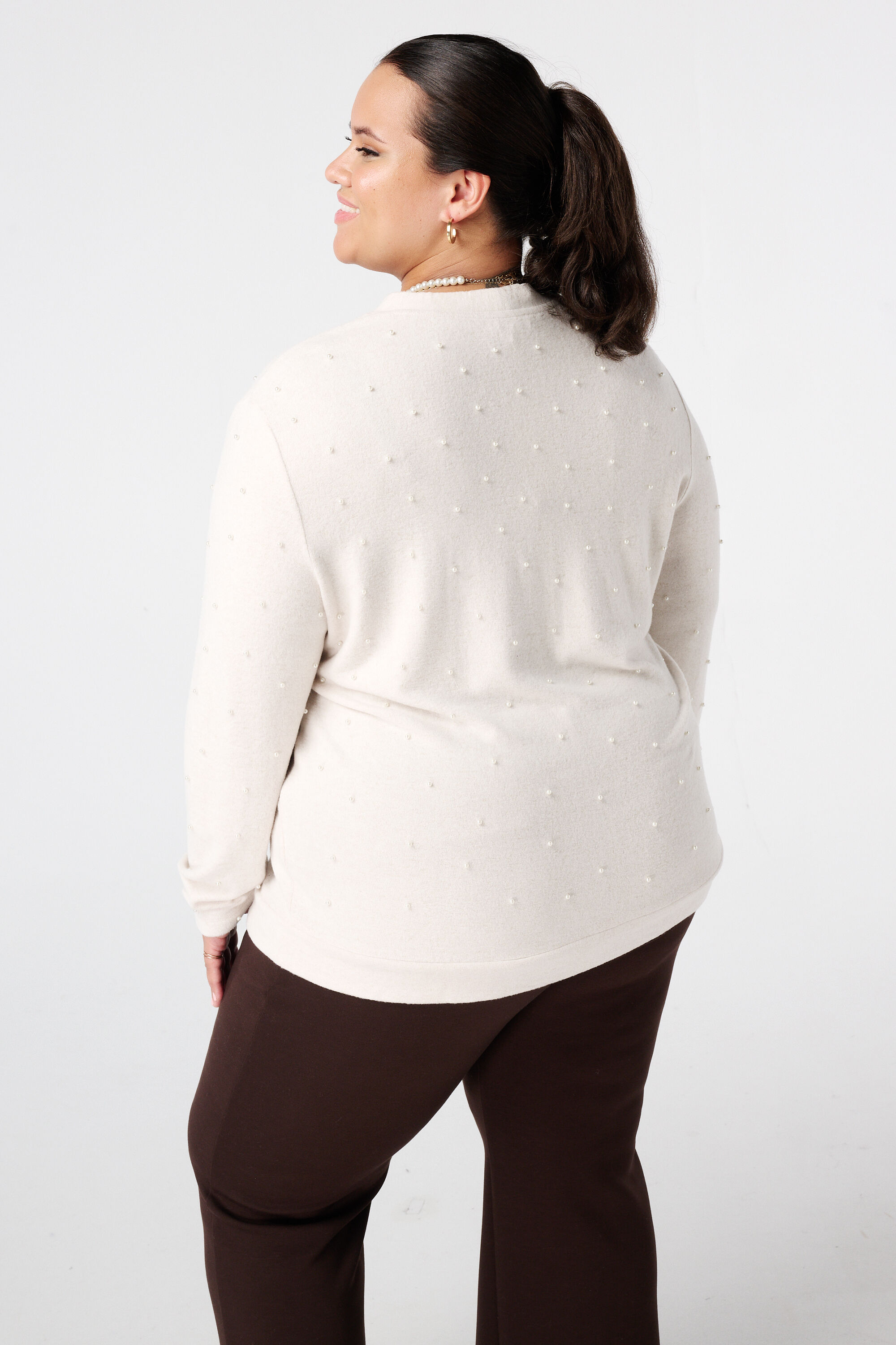 Weste mit Perlen und Knopfverschluss image number 3