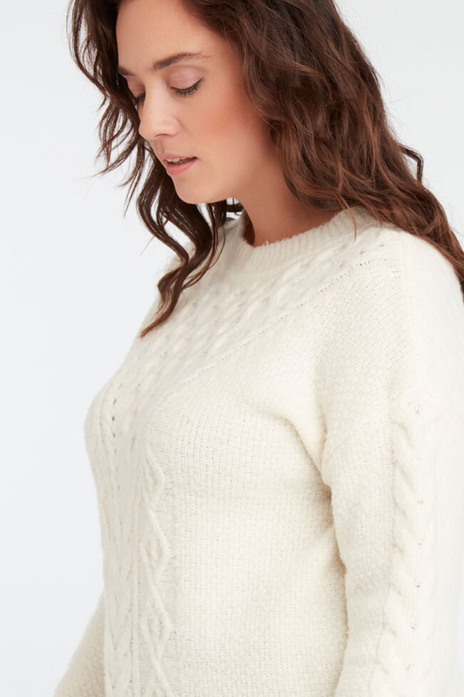 Pullover mit Zopfmuster image number 6