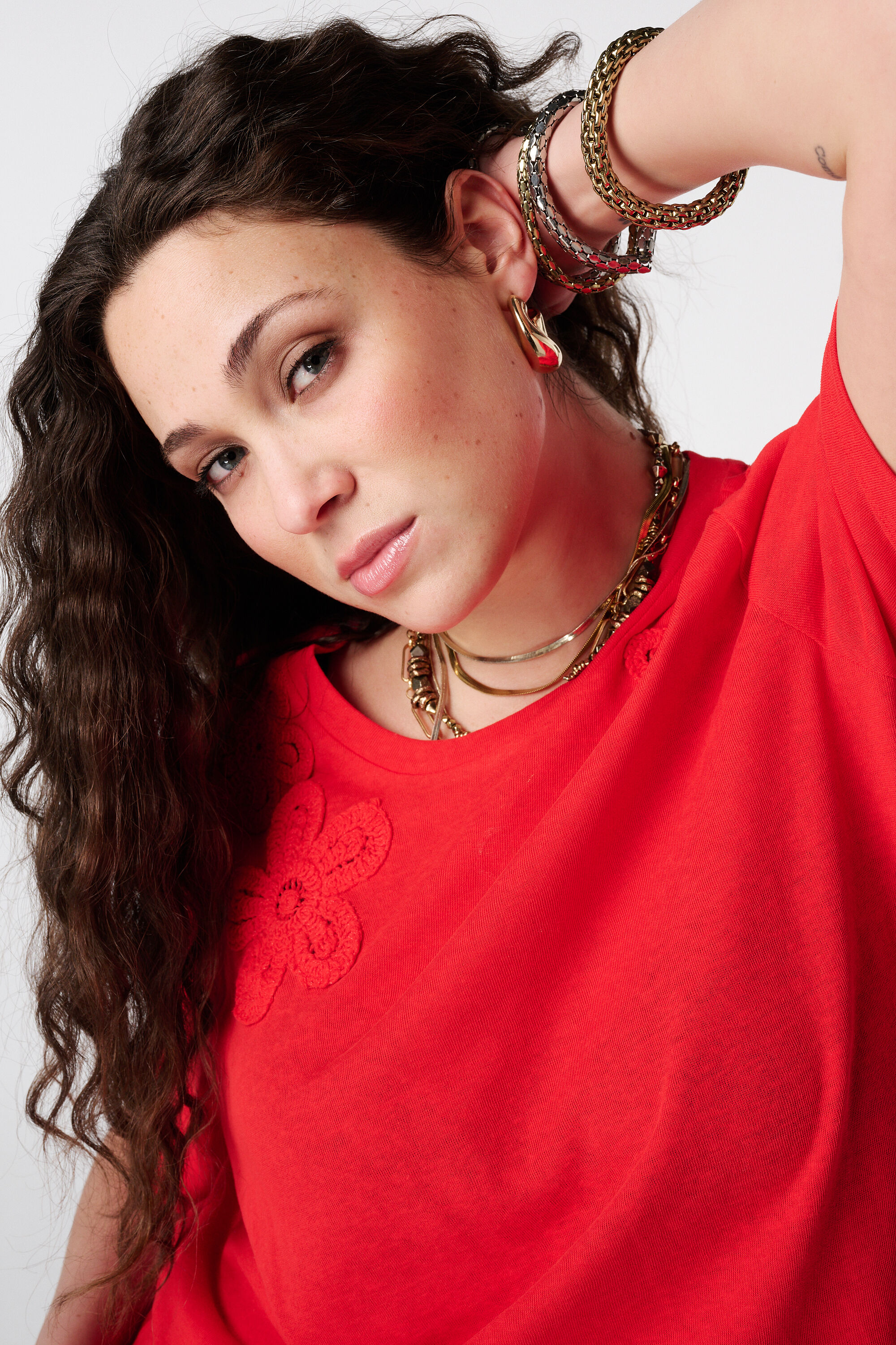 T-Shirt mit 3D-Herzen image number 4