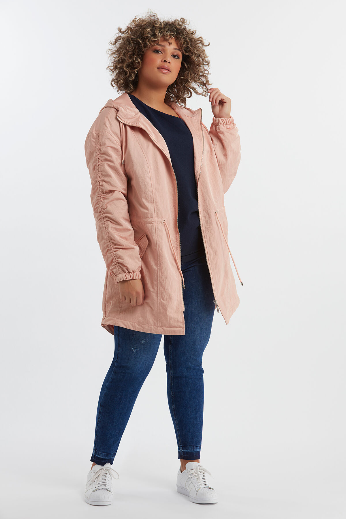 Parka mit &Auml;rmeln in Knitter-Optik image number 3