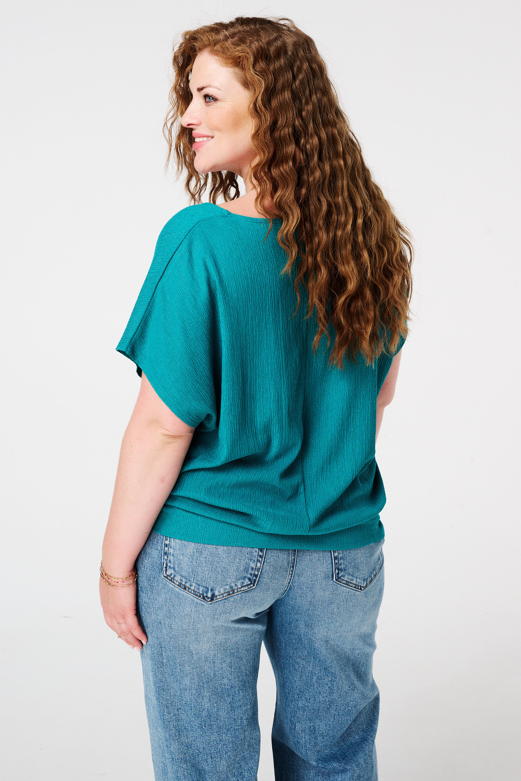 Strukturiertes Oberteil mit Fl&uuml;gel&auml;rmeln image number 3