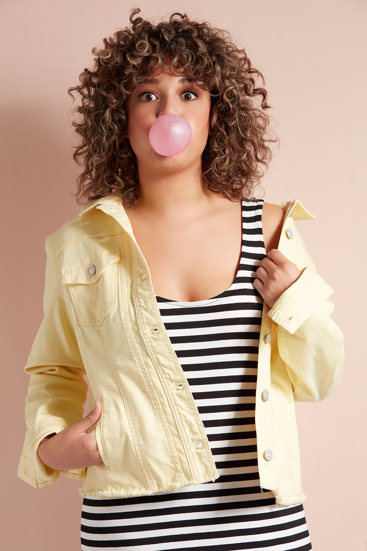 &Auml;rmelloses gestreiftes Kleid image number 7