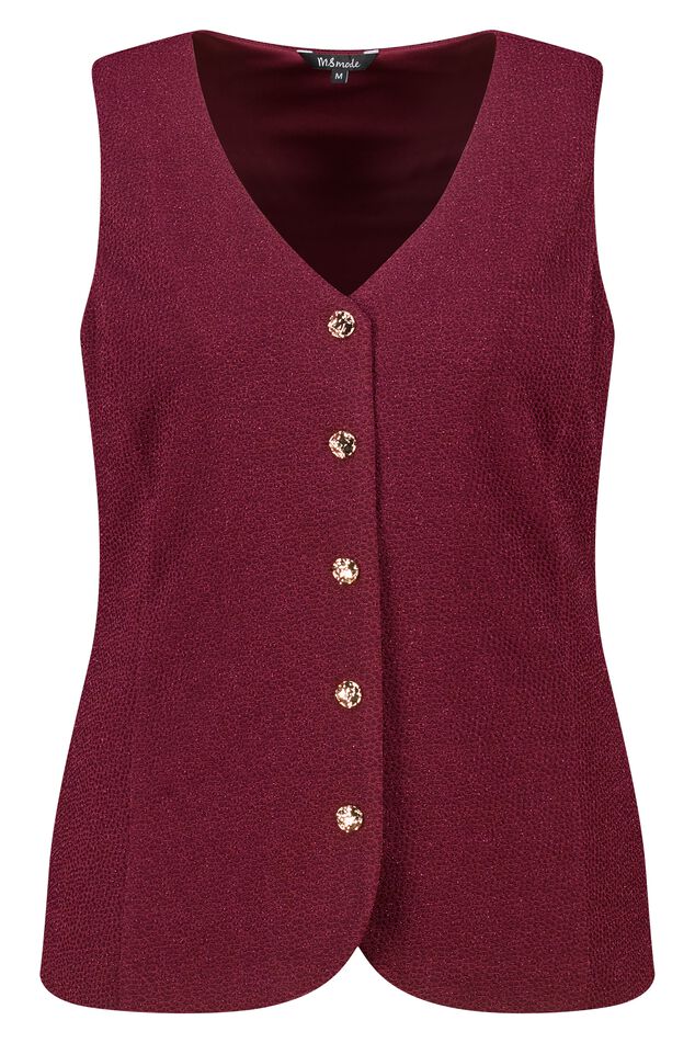 Weste mit Knöpfen und Lurex image number 1